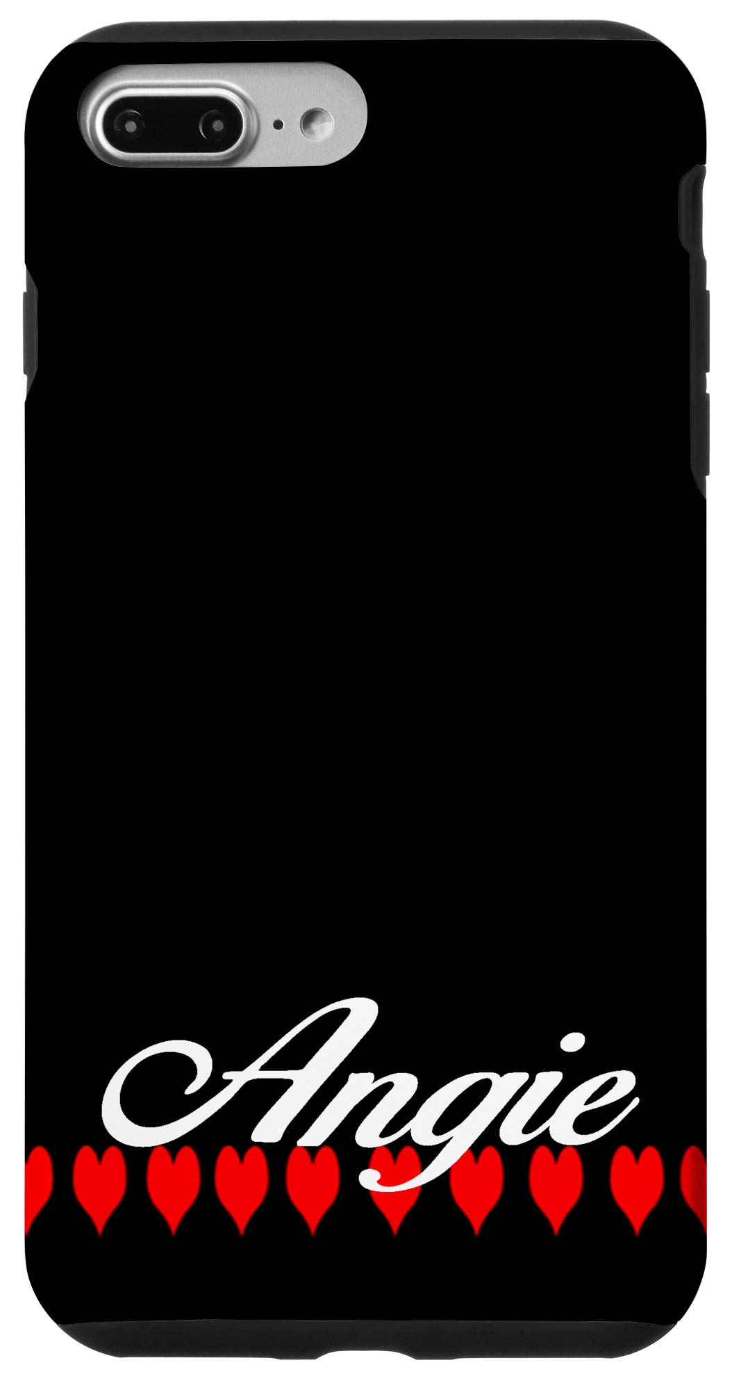 Custom Angie Name Case for iPhone 7 Plus & 8 Plus - Personalized Phone Cover with Name Design - Perfect Gift for Women, Girls & Teens - Ideal for Daily Use, School & Travel
