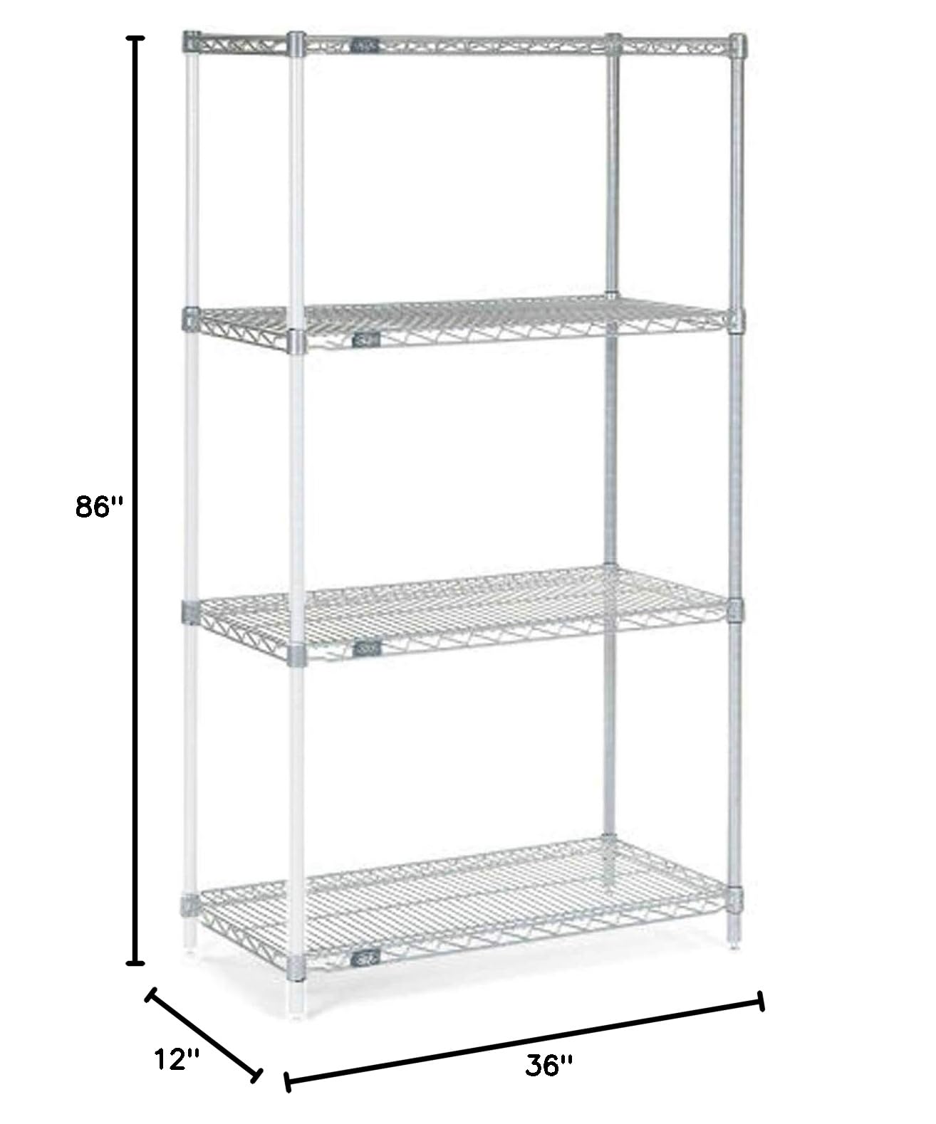 Nexel Chrome Wire Shelving 36