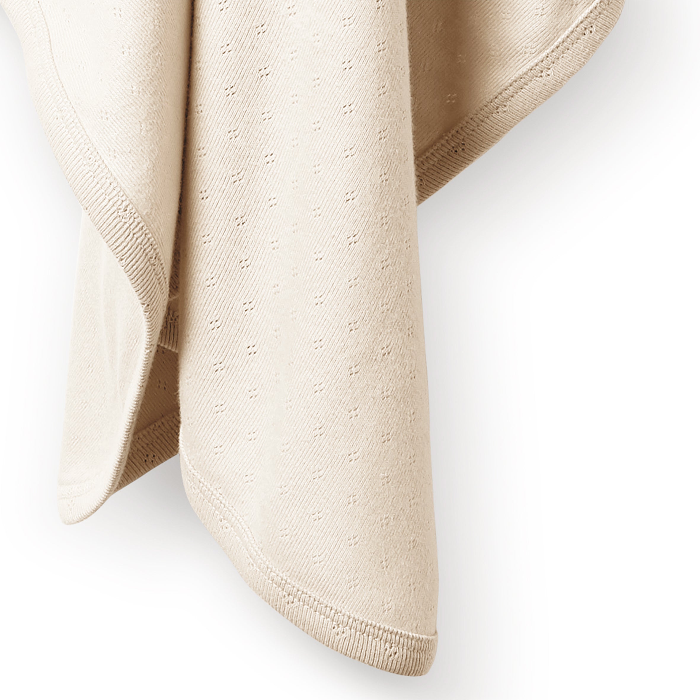 Organic Pointelle Bunny Rug - Soft & Cozy Baby Nursery Blanket for Boys & Girls | Perfect for Crib, Stroller, Playmat & Photo Props