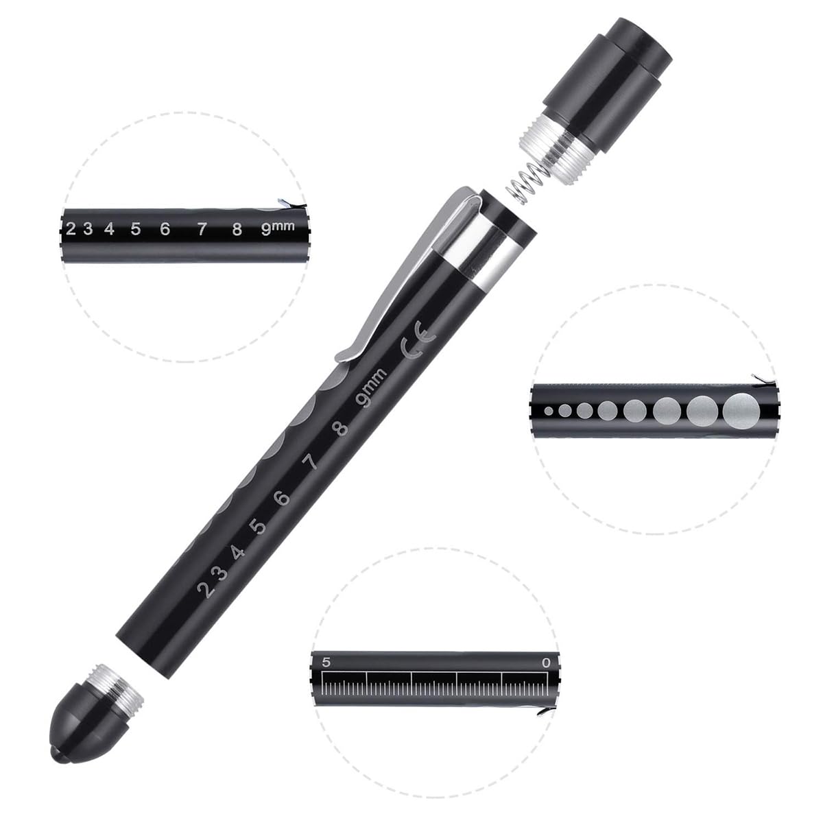 LED Pen Light - Ultra Bright Flashlight Pen with Single Mode, Lightweight & Portable for Medical, Inspection, Reading & Emergency Use