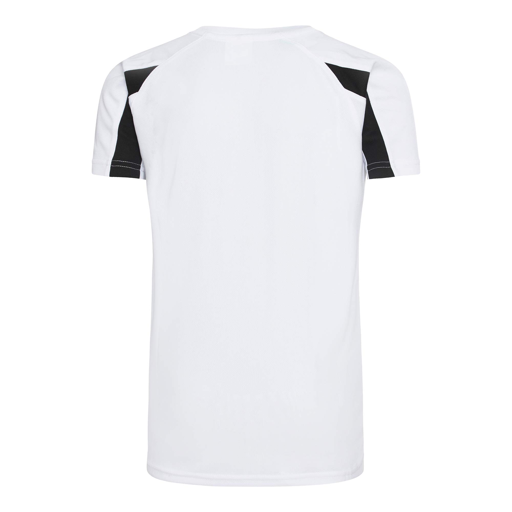 Just Cool Kids Big Boys Contrast Plain Sports T-Shirt - Breathable Cotton Athletic Tee for Boys Activewear - Perfect for Basketball, Soccer & Outdoor Play