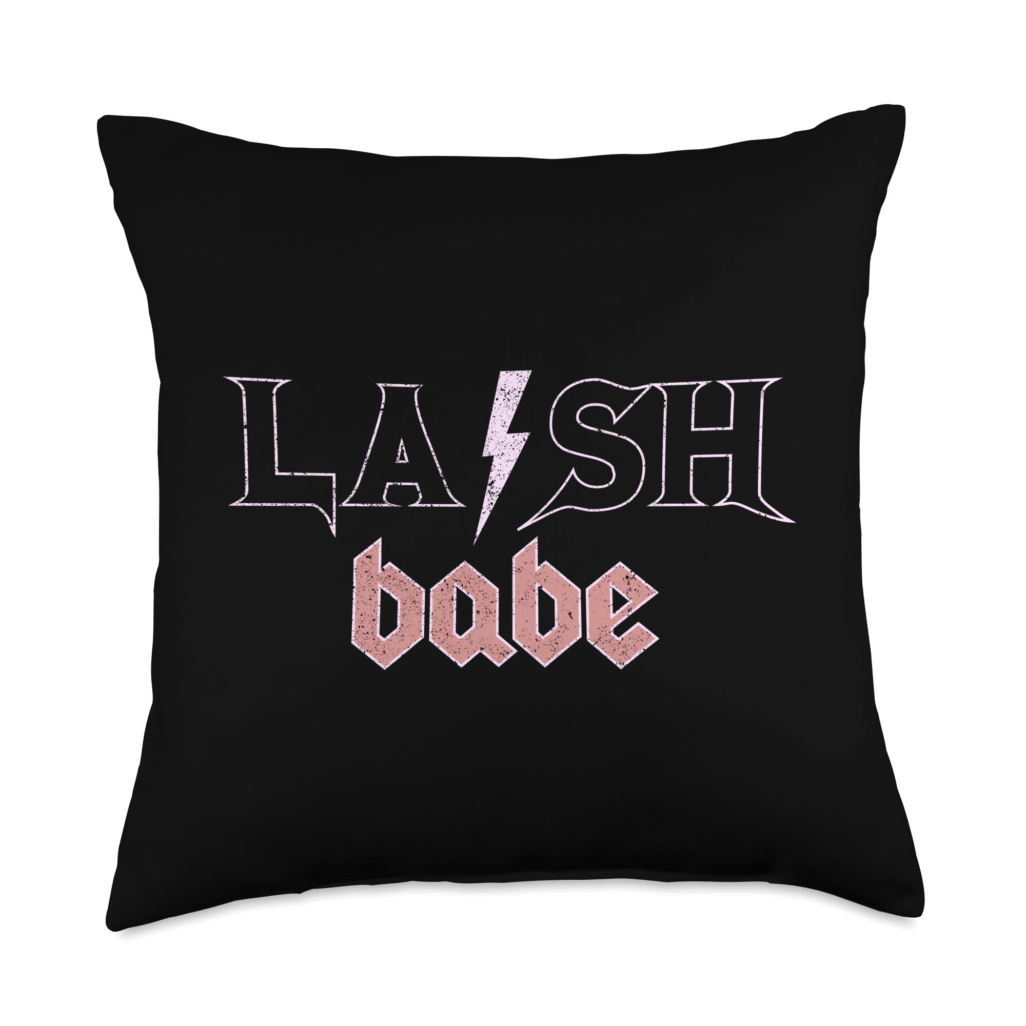 Lash Babe Lash Artist Eyelash Tech Throw Pillow - Perfect for Salon Decor, Makeup Artist Gifts & Home Decoration