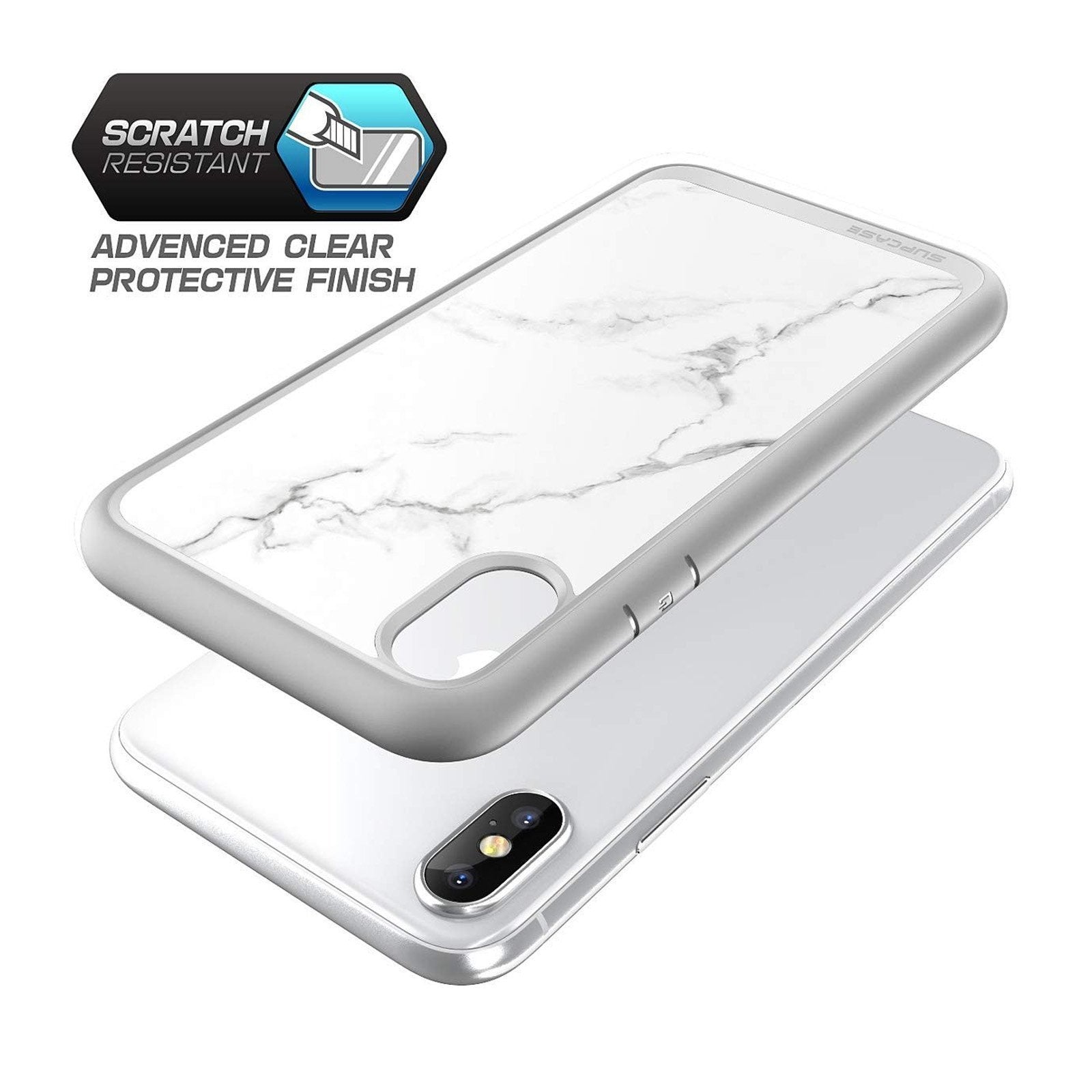 iPhone XS Max Case - Unicorn Beetle Style Slim Clear Marble Protective Cover | Shockproof & Scratch Resistant | Perfect for Everyday Use, Travel & Outdoor Activities