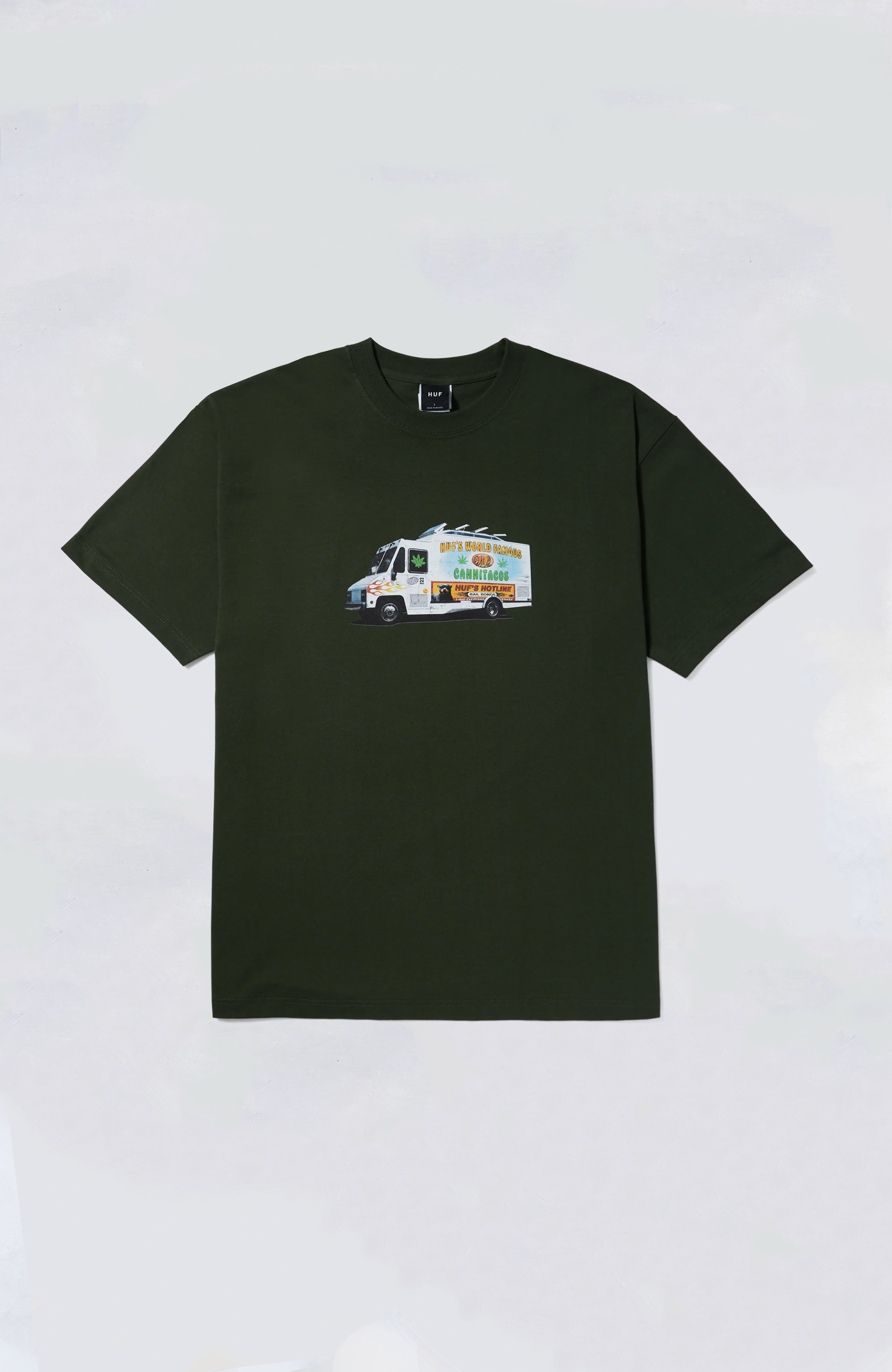 HUF Taco Truck Short Sleeve T-Shirt for Men - Casual Graphic Tee for Streetwear & Summer Outfits