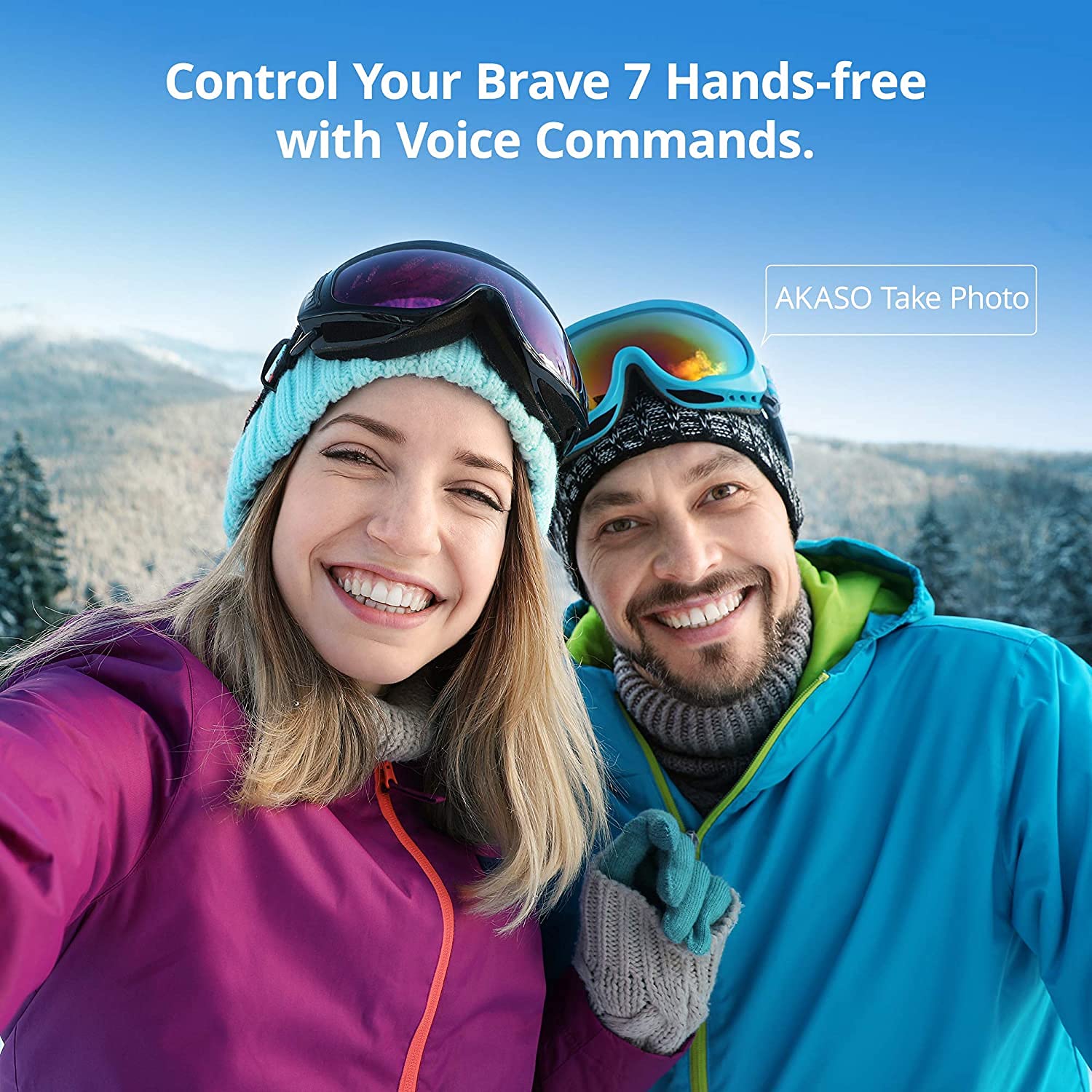 AKASO Brave 7 4K30FPS Waterproof Action Camera - 20MP WiFi Sports Camera with Touch Screen, IPX8 33FT Underwater, EIS 2.0 Stabilization, Zoom, External Mic & Voice Control, Includes 2X 1350mAh Batteries - Perfect for Vlogging, Diving, Surfing & Outdoor Adventures