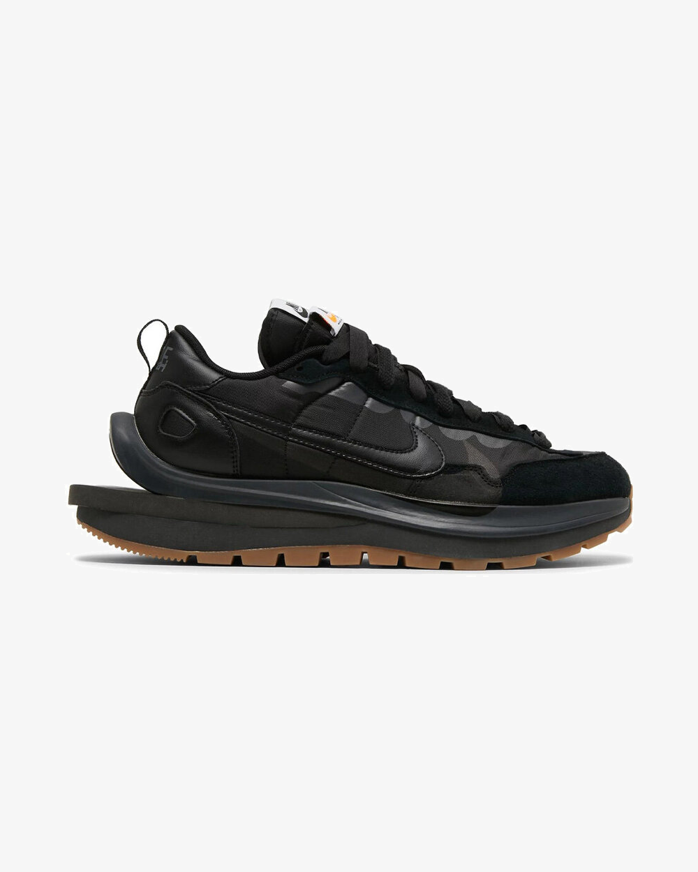 Nike x Sacai Vaporwaffle Black Gum Sneakers - Limited Edition High-Top Running Shoes for Men & Women | Perfect for Streetwear Fashion, Gym Workouts & Casual Wear