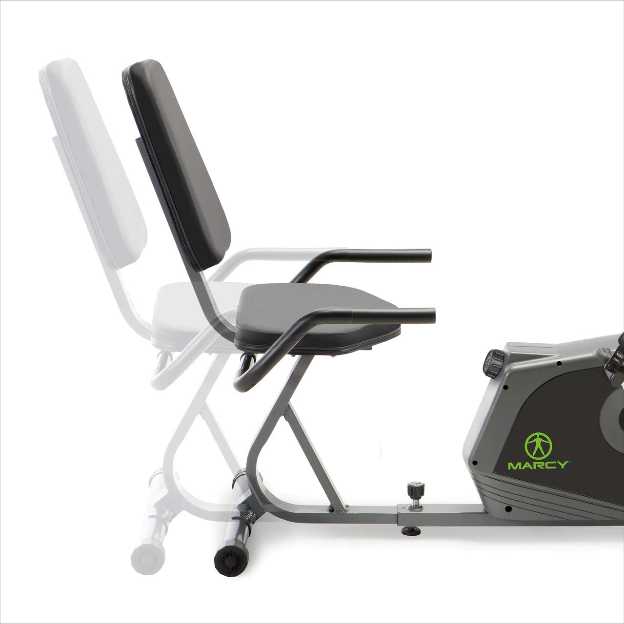 Marcy NS-1206R Magnetic Recumbent Exercise Bike with Digital Monitor & Adjustable Seat - Home Gym Equipment for Low-Impact Cardio Workouts, Physical Therapy & Senior Fitness