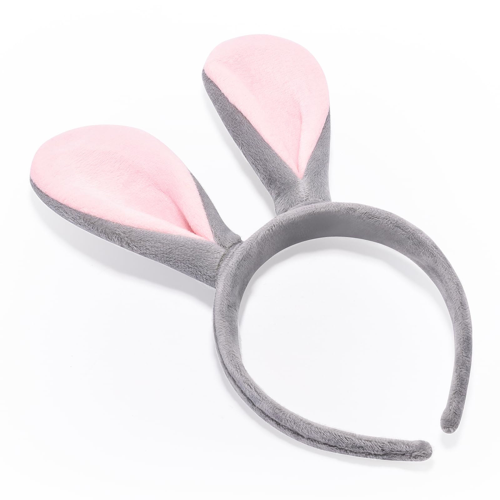 Cute Bunny Ears Headband for Women Kids - Easter Halloween Party Costume Accessories - Perfect for Dress Up, Cosplay, and Themed Celebrations
