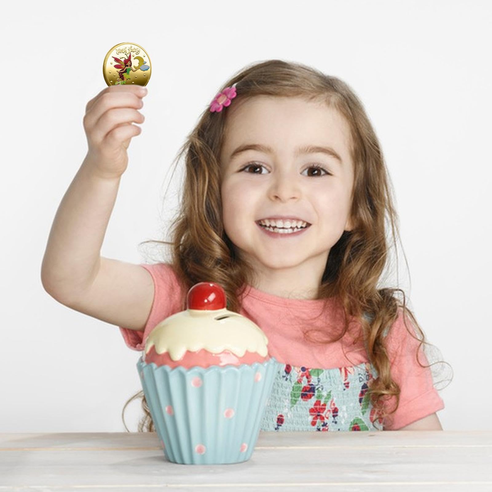 Tooth Fairy Coin for Kids - Lost Teeth Reward Keepsake & Commemorative Souvenir | Cartoon Uncirculated Collectible Coin for Boys & Girls | Perfect Gift for Tooth Change Milestones & Childhood Memories