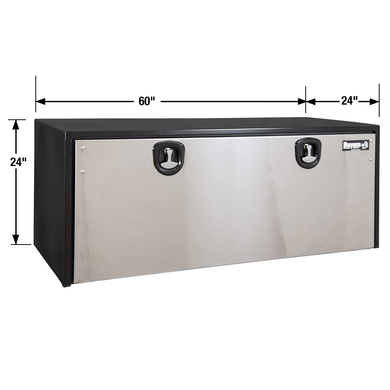Buyers Products 1704715 Black Steel Underbody Truck Tool Box - 24