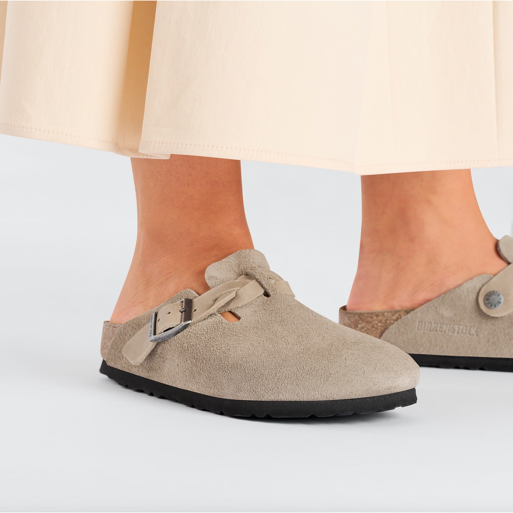 Birkenstock Women's Boston Braided Suede Leather Clogs - Comfortable Slip-On Shoes for Women | Perfect for Home, Office & Casual Wear