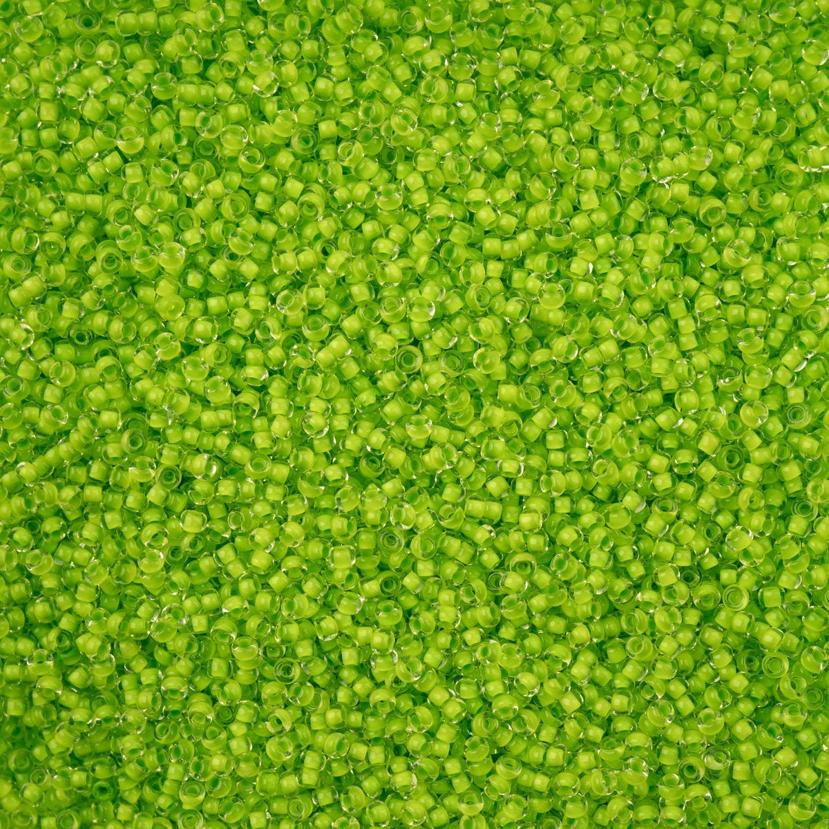 11/0 Czech Seed Beads #01547 C/L Terra Intensive Light Green 23g - Perfect for Jewelry Making, Beading Crafts, and DIY Projects