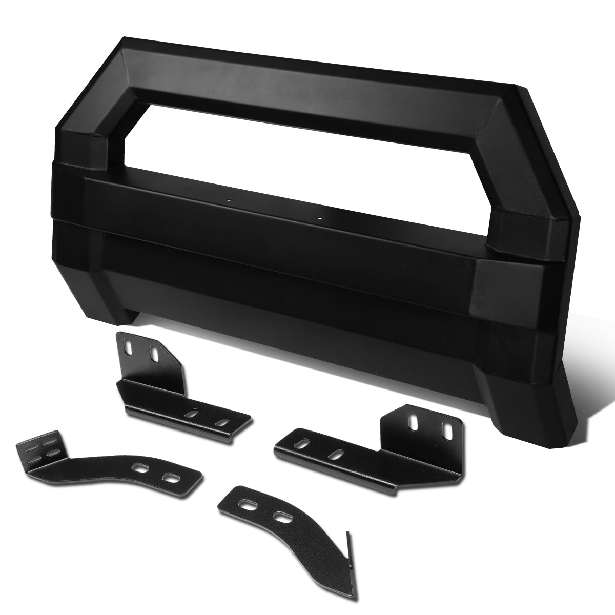 07-18 Toyota Tundra Bull Bar with License Plate Relocation Kit - Heavy Duty Square Tube Style Grille Guard for Off-Road Protection & Truck Customization