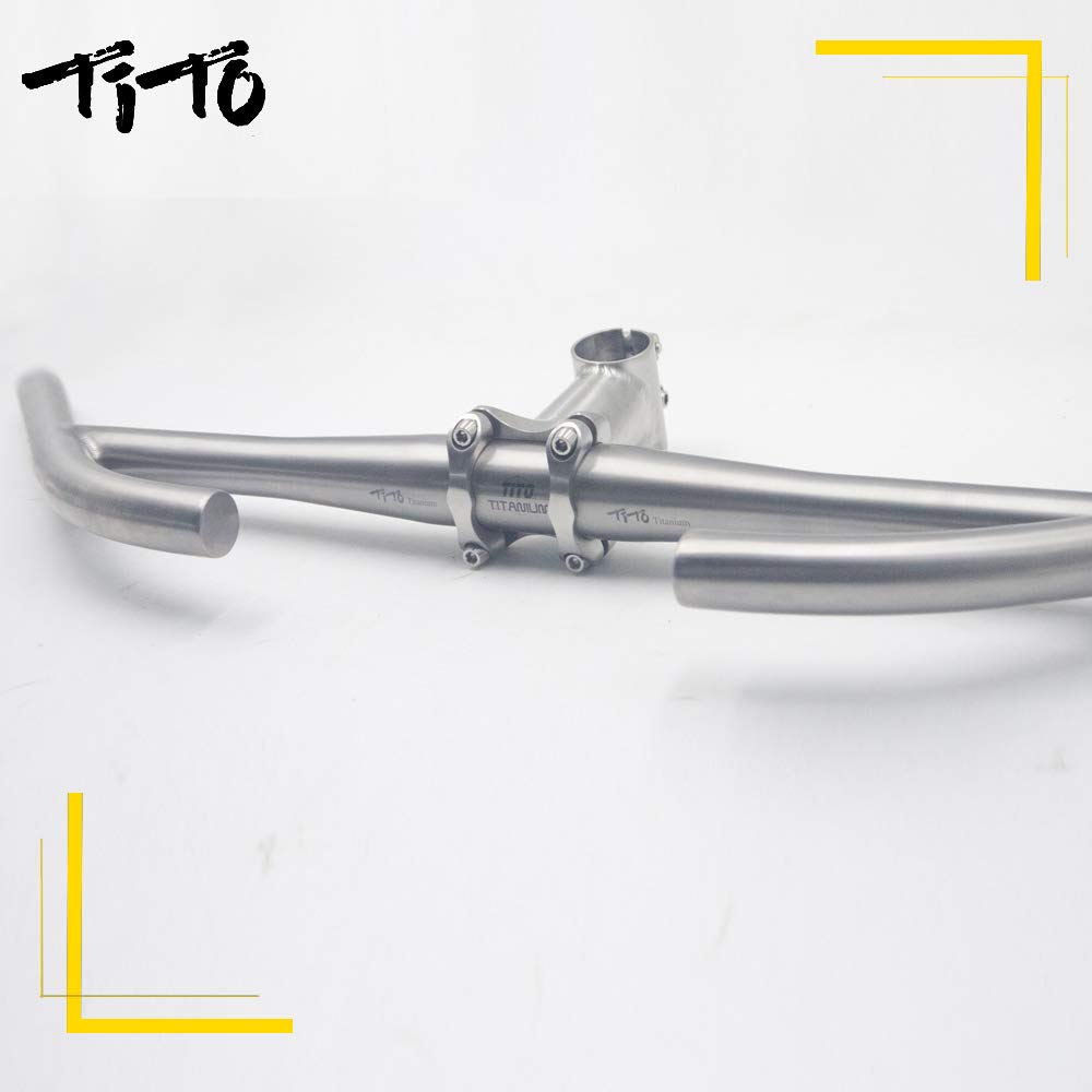 Premium Titanium Bicycle Handlebar Rest - Lightweight MTB & Road Bike Accessory for Long Distance Cycling (31.8mm/25.4mm) - Perfect for Endurance Rides, Touring & Comfortable Commuting