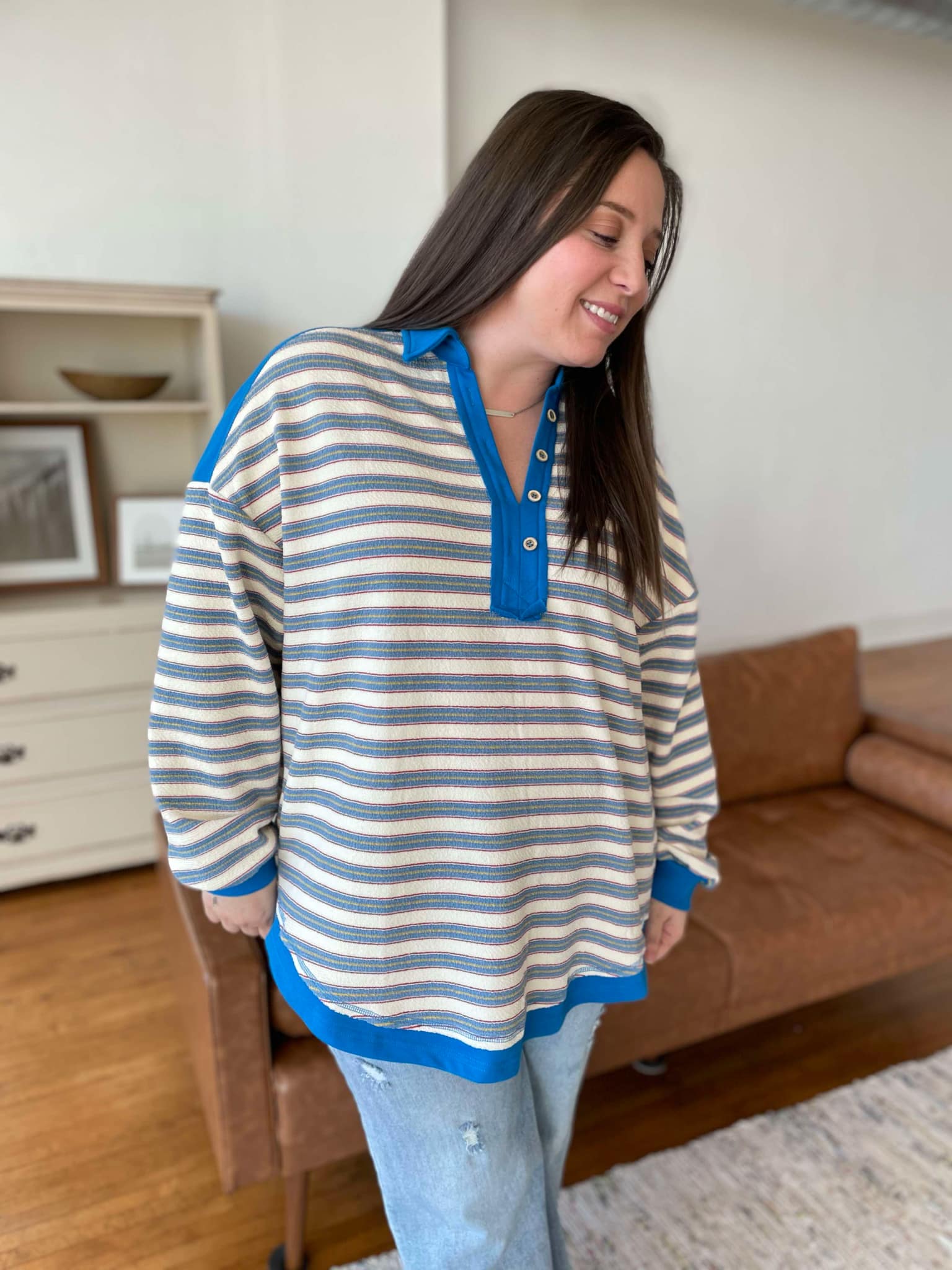 PREORDER: Beyond the Sea Striped Top - 3 Color Options for Women | Casual & Beachwear Fashion | Perfect for Summer Outfits & Vacations