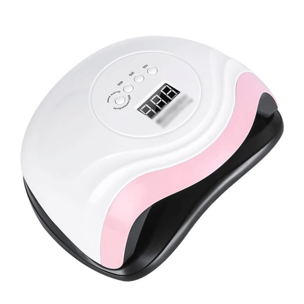 168W UV LED Nail Lamp - Professional Dual Light Source Nail Dryer with 3 Timer Settings | Fast Curing for Gel Polish | Perfect for Home Manicures & Salon Use (White)