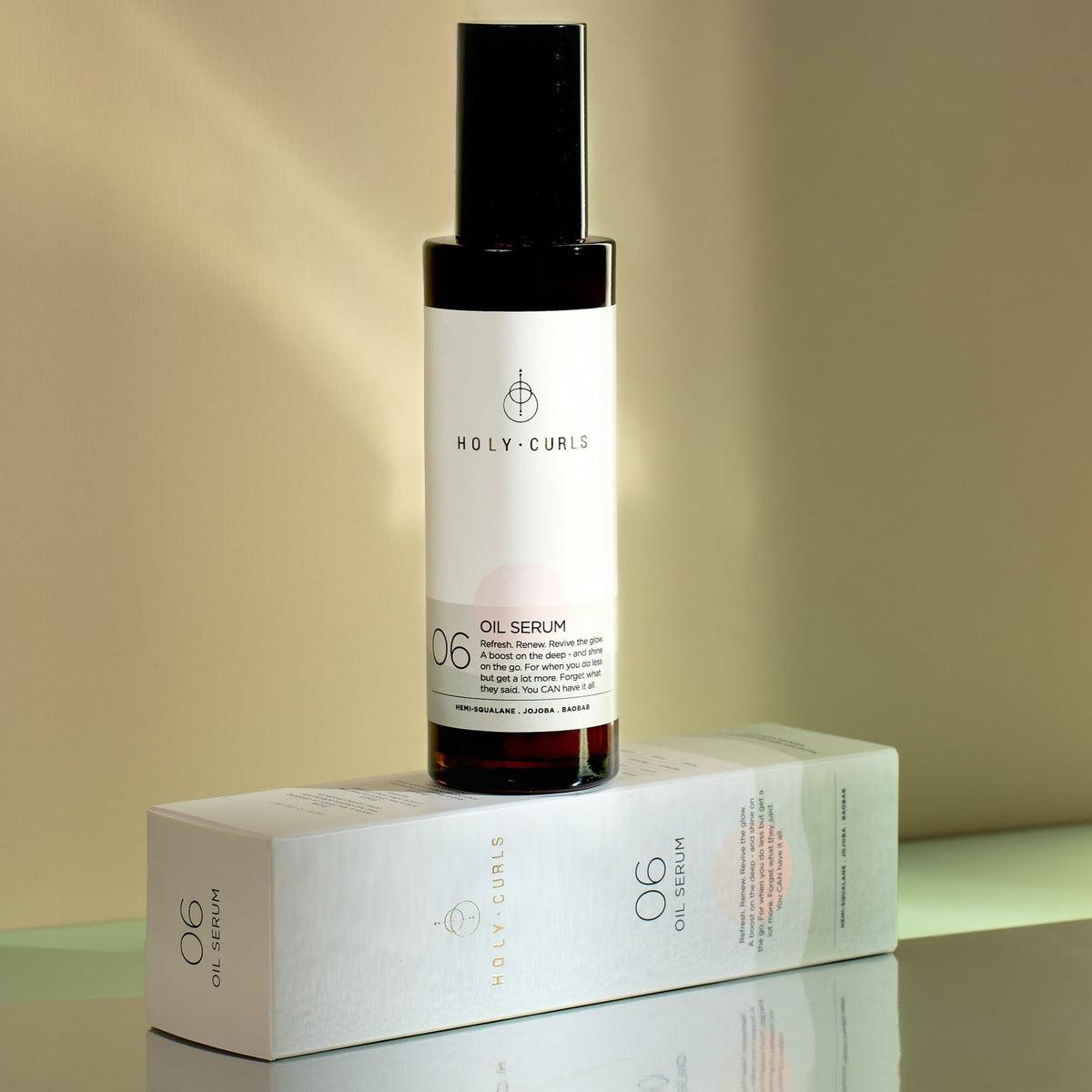 Holy Curls Oil Serum for Curly Hair - Hydrating & Frizz Control Hair Treatment for Natural Curls - Perfect for Daily Styling & Hair Care Routine