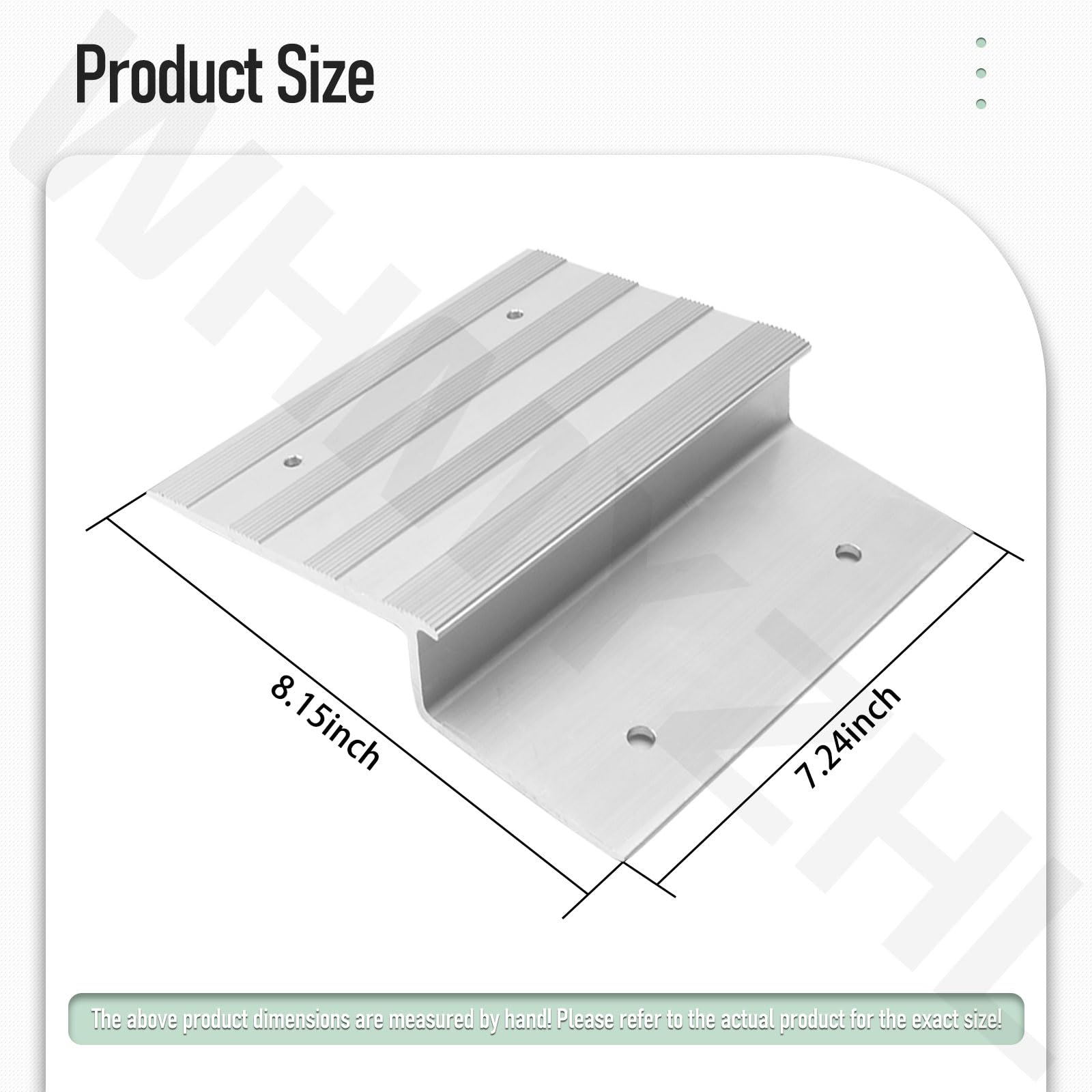2-Pack Heavy Duty Aluminum Loading Ramps for Trucks, Trailers & Lawn Mowers - 8in Wide Tooling Ramp Kit for Driveway, Shed & Garage Use - Perfect for Vehicle Loading & Equipment Transport