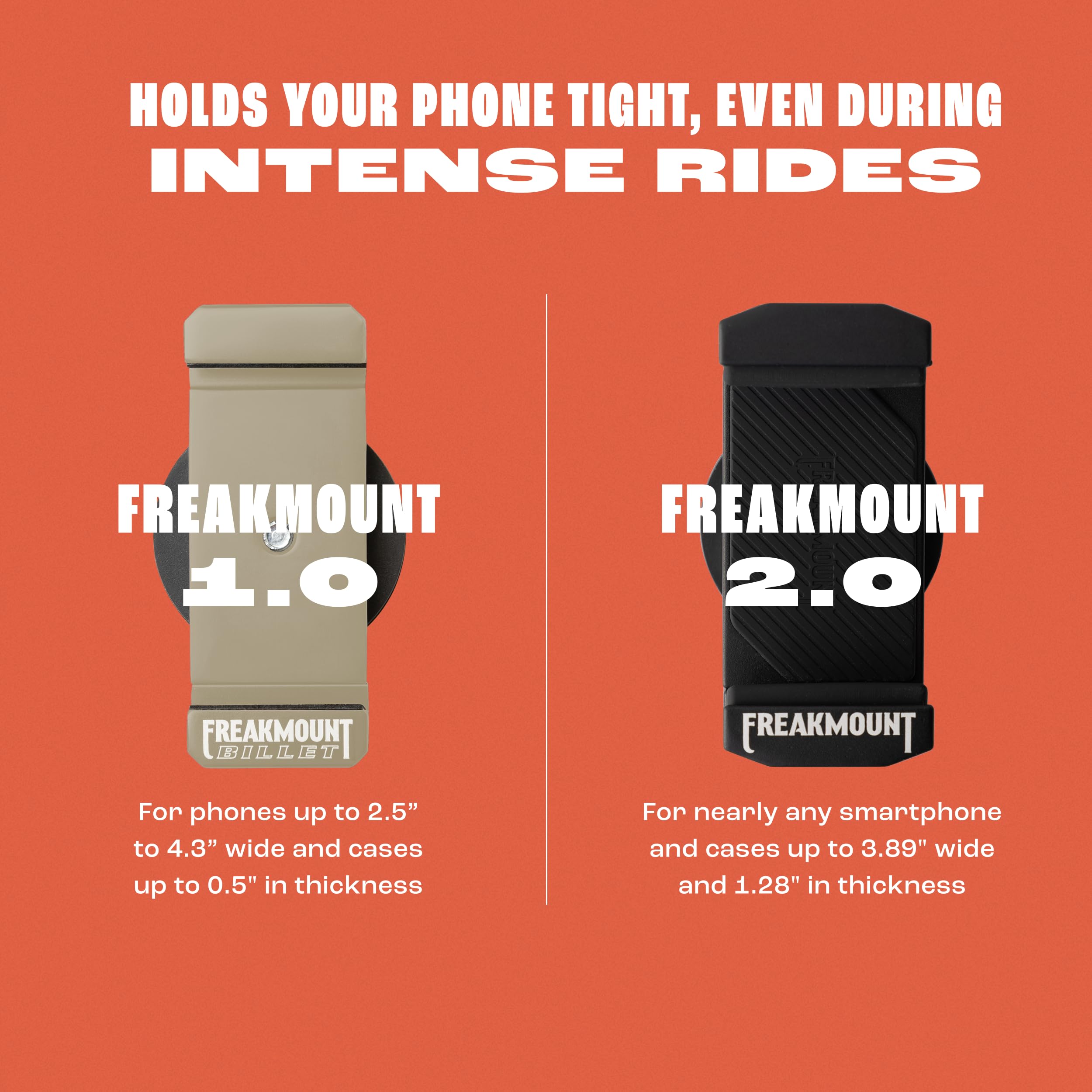 FREAKMOUNT Magnetic Motorcycle Phone Mount for Harley Davidson - Premium Billet Aluminum Phone Holder for Gas Tank - Strong Magnet Phone Accessories for High-Speed Riding - Universal Fit for Most Smartphones in Carbon Grey - Perfect for Adventure Riding, Commuting & GPS Navigation