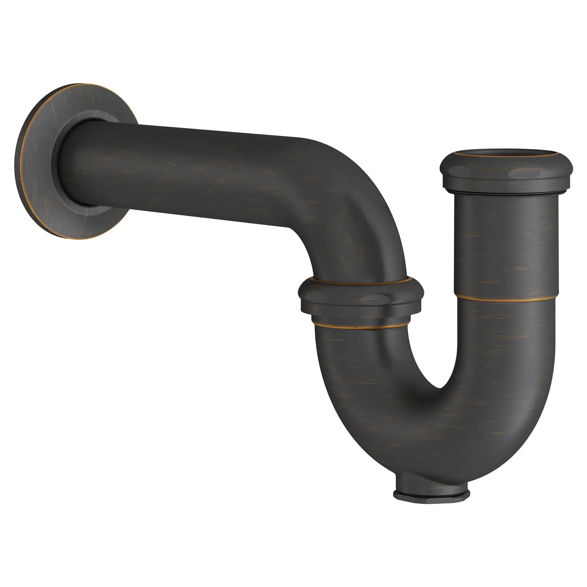 Decorative P Trap for Bathroom Sink - Chrome Plated Brass Drain Pipe with Adjustable Length, Easy Installation - Perfect for Modern Home & Bathroom Renovation