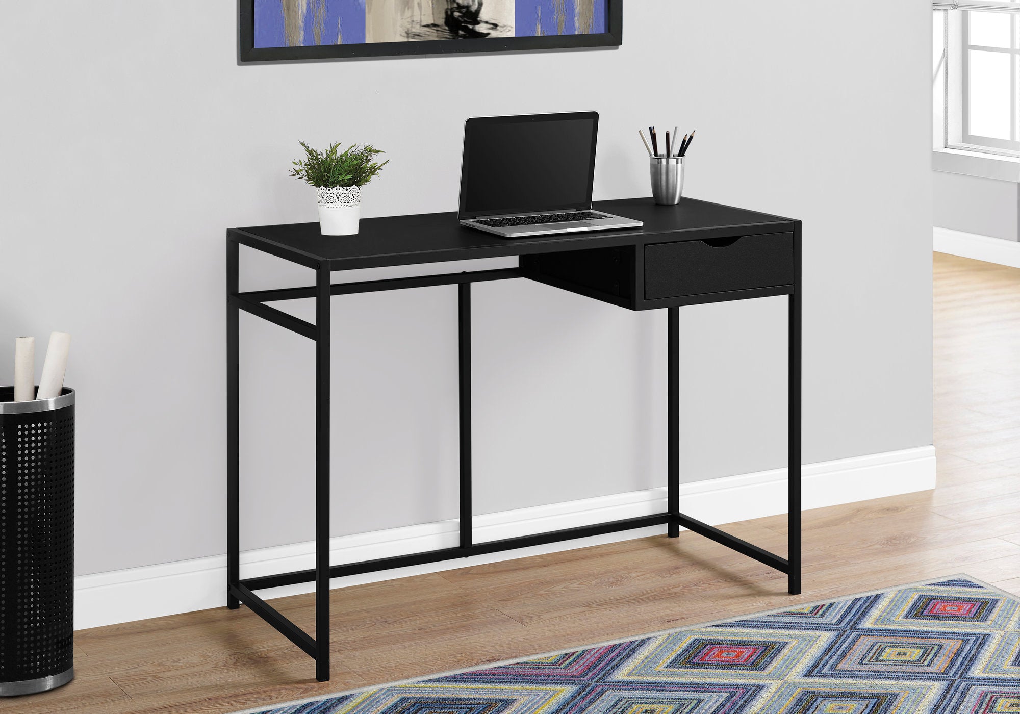 42L Black Metal Office Series File Cabinet - Perfect for Home Office, Workplace & Document Organization