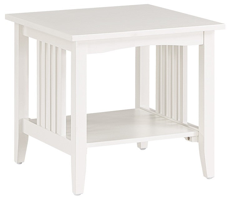 OSP Designs Sierra Mission Oak End Table [SRA09] - Perfect for Living Room, Bedroom, or Office Side Table