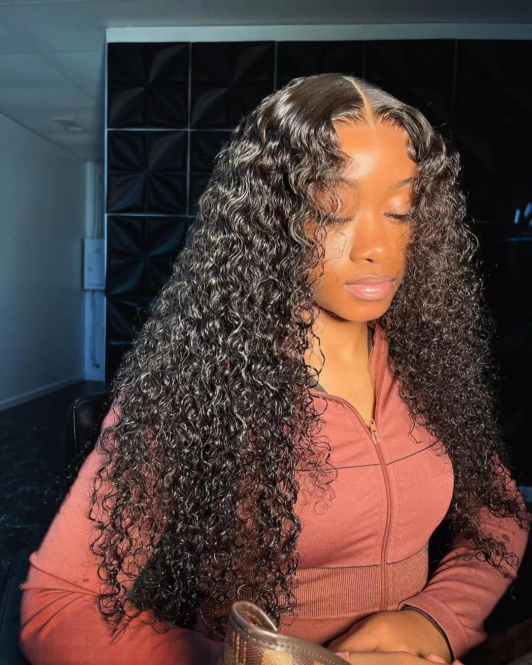 Deep Wave Lace Front Human Hair Wig for Black Women - 150% Density Curly Wet & Wavy Wig with Pre-plucked Baby Hair - 13x4 Lace Closure in Natural Black (28 Inch) - Perfect for Daily Wear, Special Occasions & Protective Styling