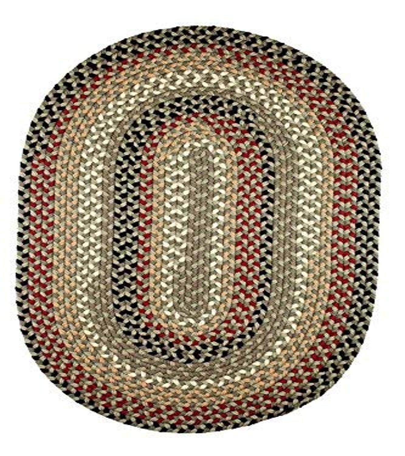 Rhody Rug Middletown Slice Rug - Forest Green Area Rug for Living Room, Bedroom, or Office | Soft & Durable Home Decor