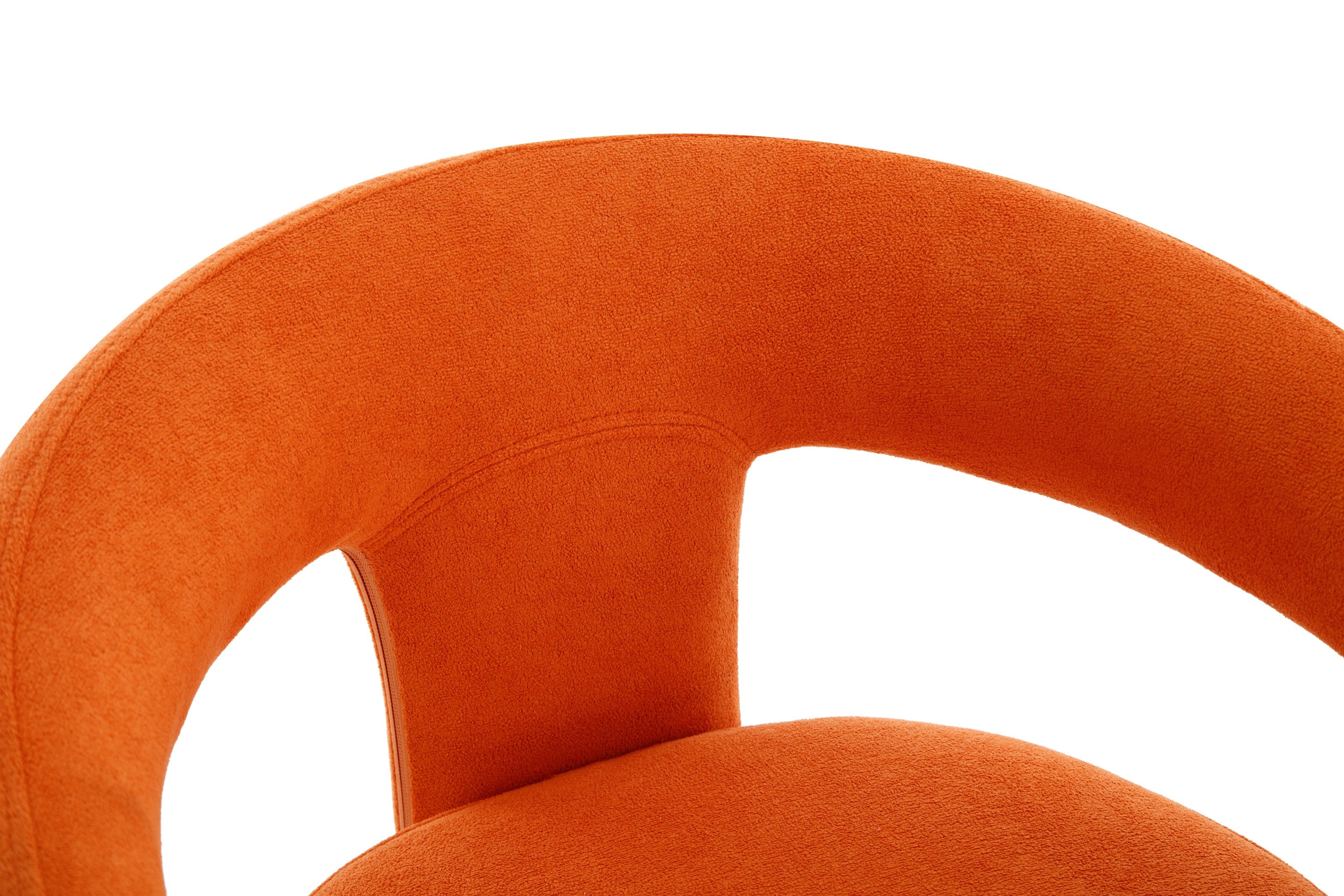 Modern Orange Dining Chairs Set of 2 - Mid Century Style Kitchen Chairs with Wooden Legs - Perfect for Small Spaces, Breakfast Nook & Apartment Dining