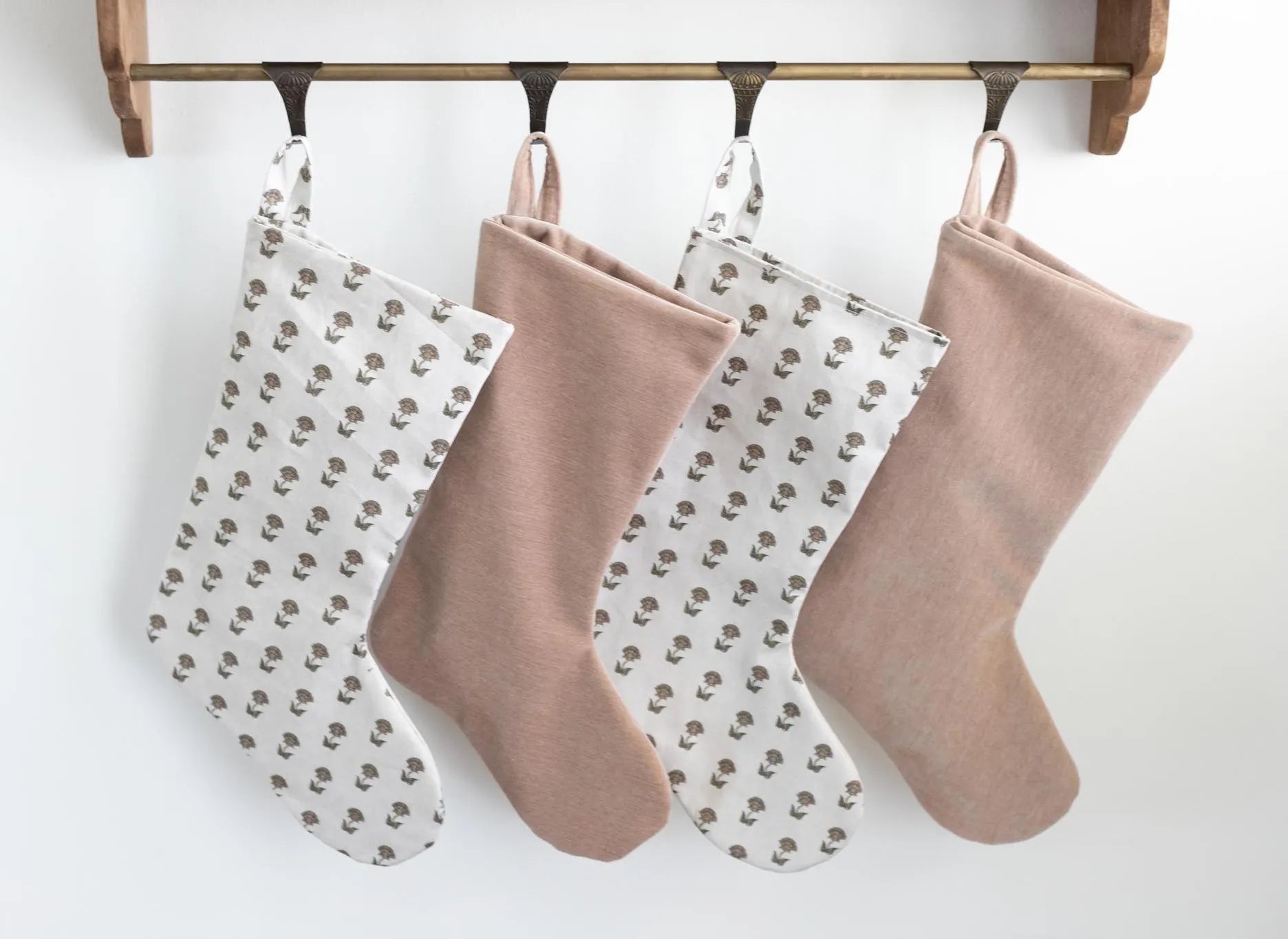 Handmade Christmas Stocking - Personalized Holiday Stocking for Gifts, Decor - Perfect for Fireplace Mantel, Xmas Tree, Festive Home Decor