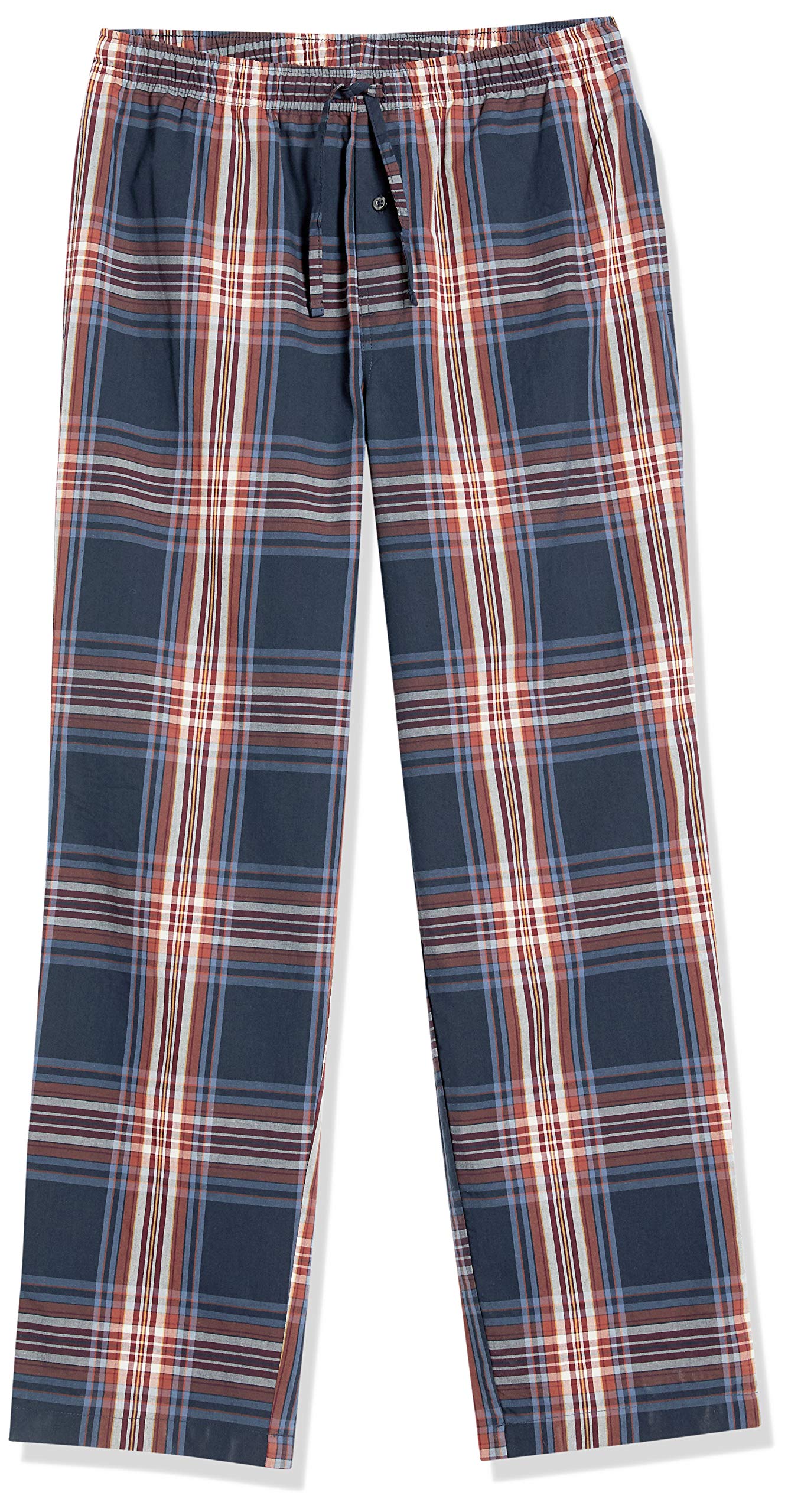 Amazon Essentials Men's Straight-Fit Woven Pajama Pants - Soft & Breathable Cotton Sleepwear for Lounge & Relaxation at Home