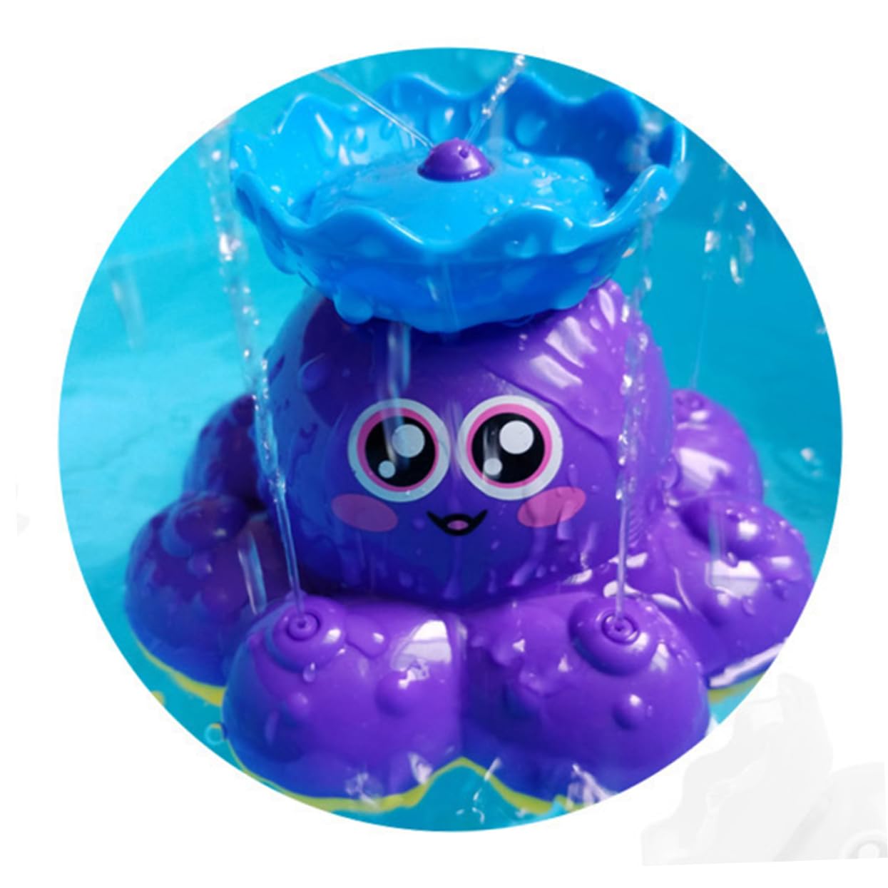 BRIGHTFUFU Electronic Sprayer Bath Toys for Kids - Fun Floating Water Toys for Bathtub Playtime, Purple (Great for Sensory Play & Early Learning)