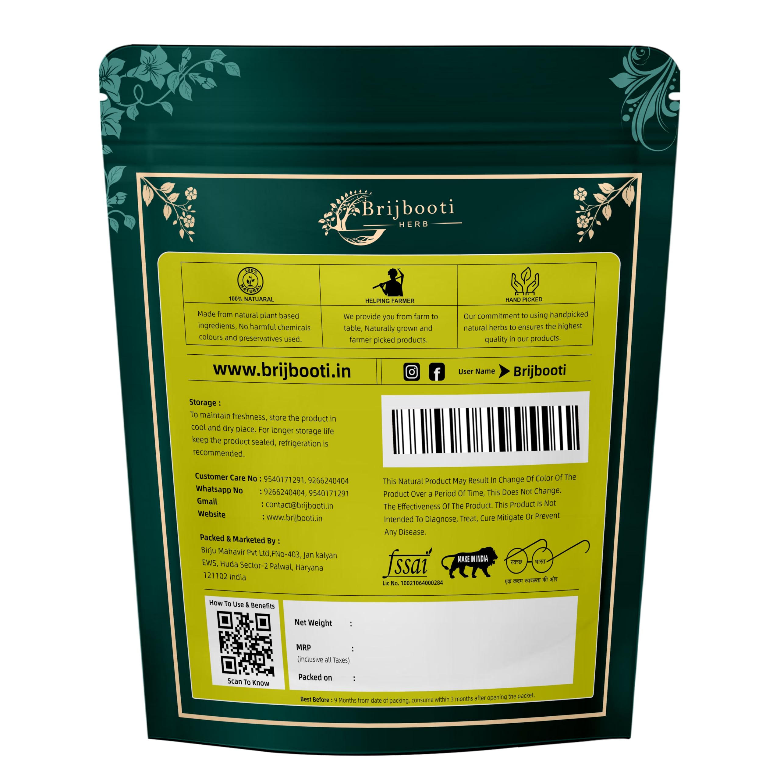 Organic Vetiver Root Powder (100g) - Khus Khus Powder for Hair Growth, Face Scrub & Healthy Skin | Vetiveria Zizanioides | Natural Skincare & Haircare Solution for Spa, Aromatherapy & DIY Beauty Treatments