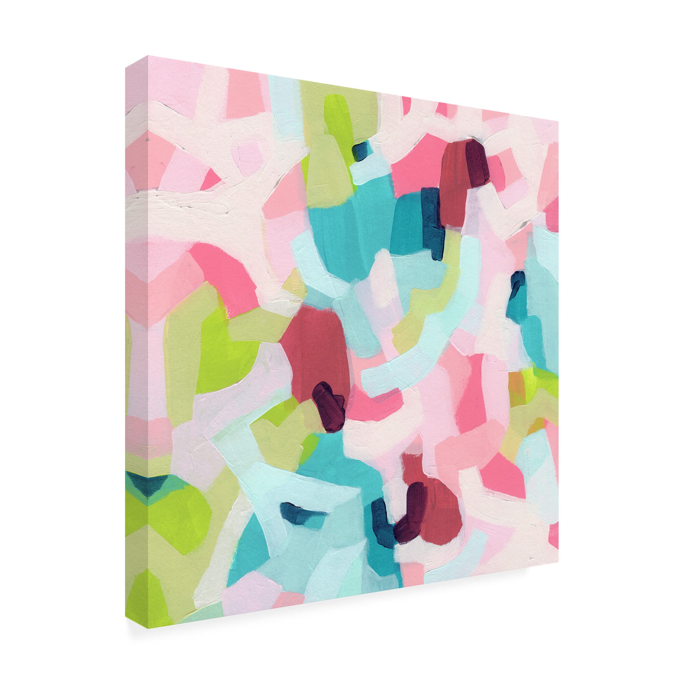 Trademark Fine Art 'Chroma Zone I' Canvas Art Print by June Erica Vess - Modern Abstract Wall Decor for Living Room, Bedroom & Office