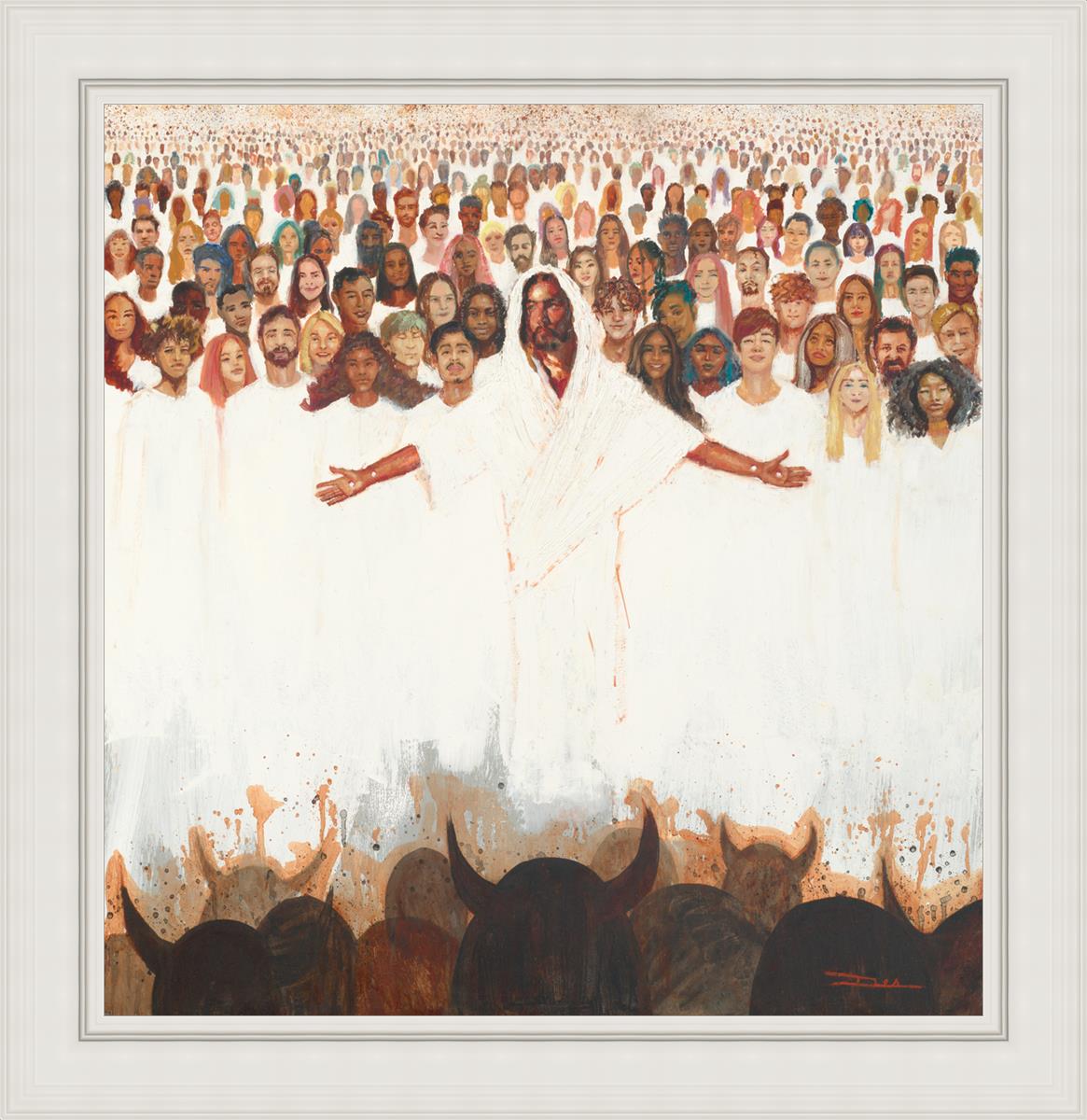 Fear Not, For They That Be With Us Are More - Inspirational Christian Wall Art for Home & Office Decor - Perfect for Living Room, Bedroom, or Gift Giving
