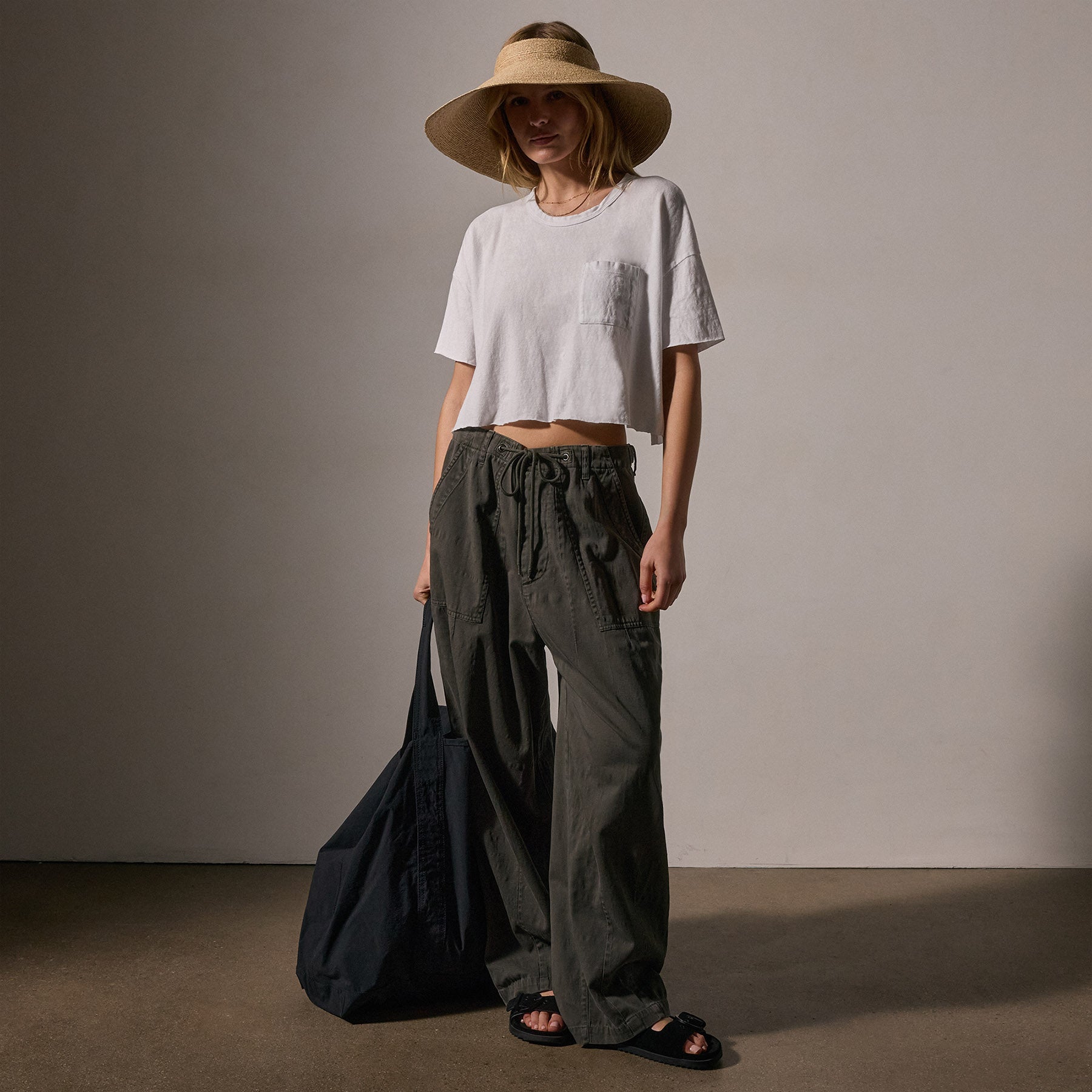 Oversized Surplus Pants - Granite Pigment Wash | Comfortable & Stylish Loose Fit Cargo Pants for Men & Women | Perfect for Outdoor Adventures, Workwear & Casual Street Style