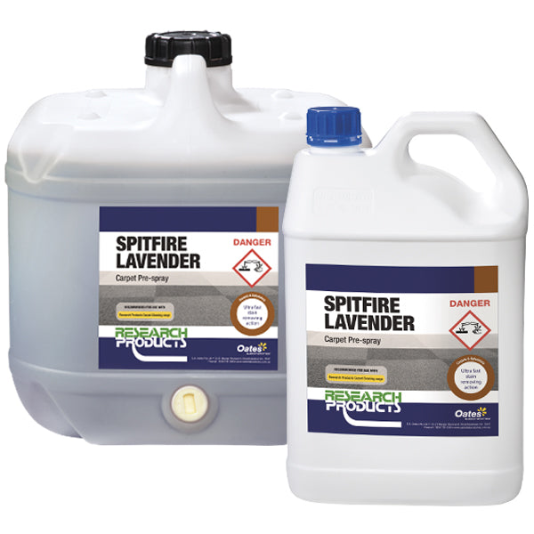 Spitfire Lavender Carpet Cleaner Concentrate - Professional Pre-Spray Solution for Deep Cleaning Carpets & Upholstery - Perfect for Home, Office & Pet Stain Removal