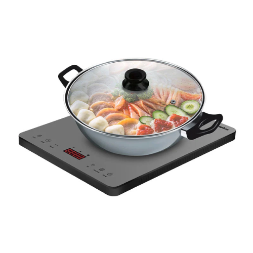 EuropAce EIC7201DGY Slim Induction Cooktop - Portable Electric Stove for Fast Boiling & Precise Cooking - Perfect for Dorms, Apartments, RVs & Outdoor Use