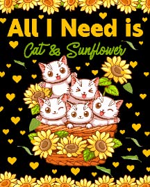 All I Need is Cat & Sunflower1
