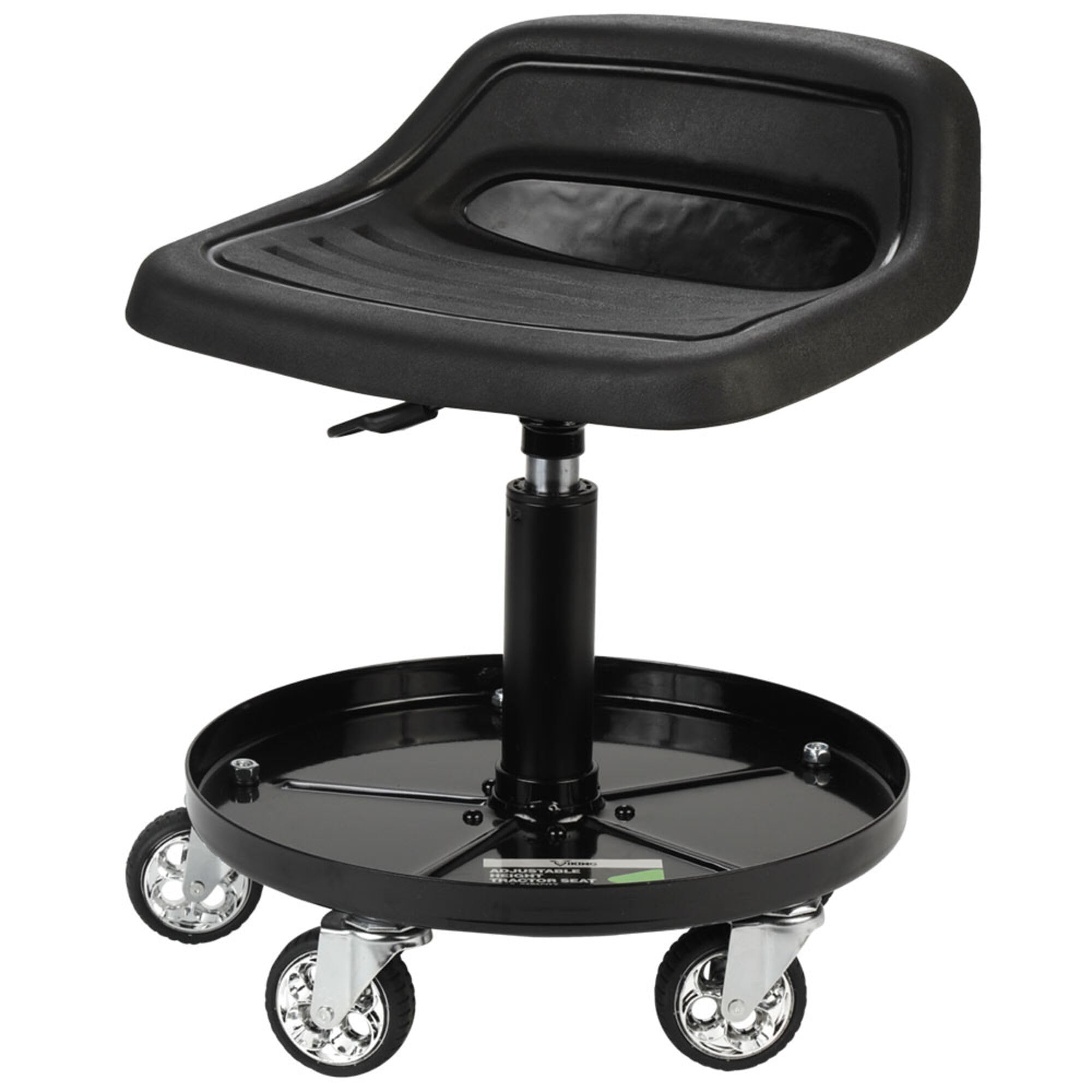 AFF Viking Rolling Shop Stool with Tool Tray - Heavy Duty 300 lbs Capacity Garage Stool on Wheels for Mechanics - Ergonomic Padded Seat - Multiple Styles - Perfect for Auto Repair, Workshop & Industrial Use