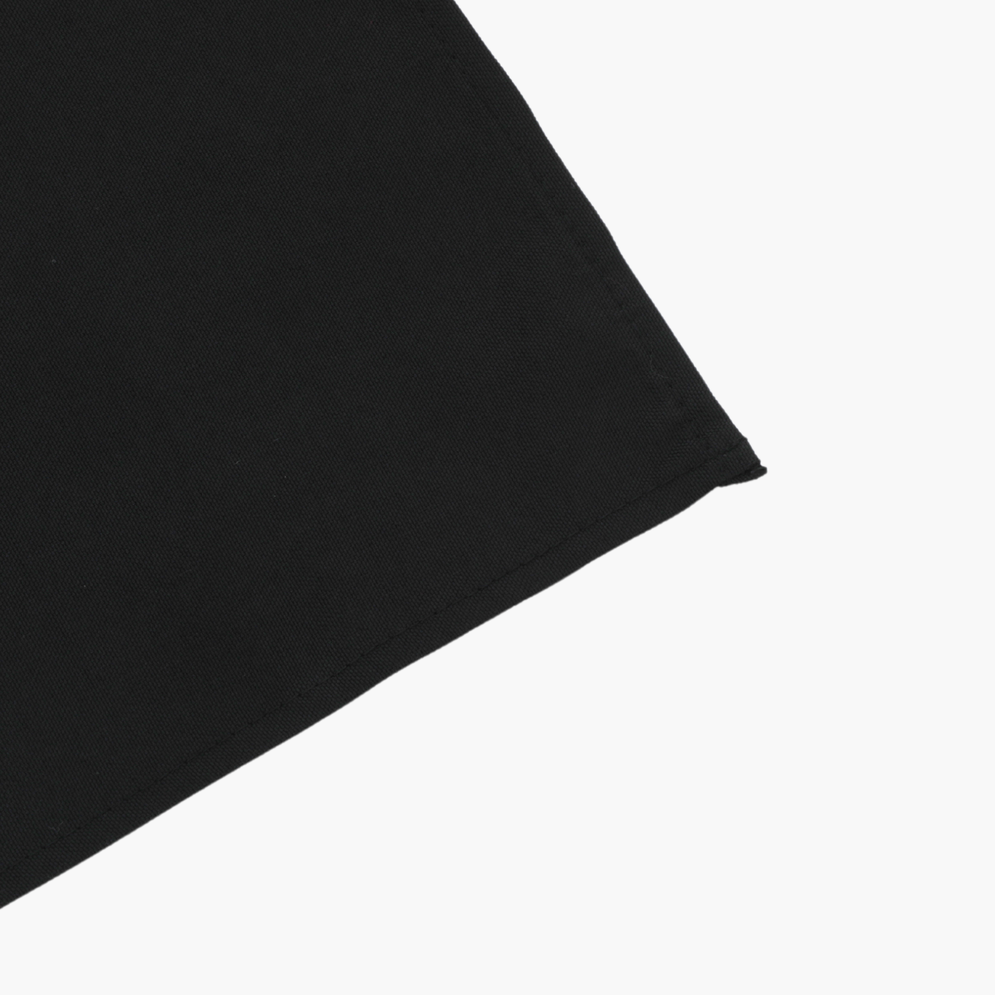 90x156 Inch Premium Polyester Rectangular Tablecloth with Square Corners - Black - Perfect for Dining Tables, Buffets, and Special Events