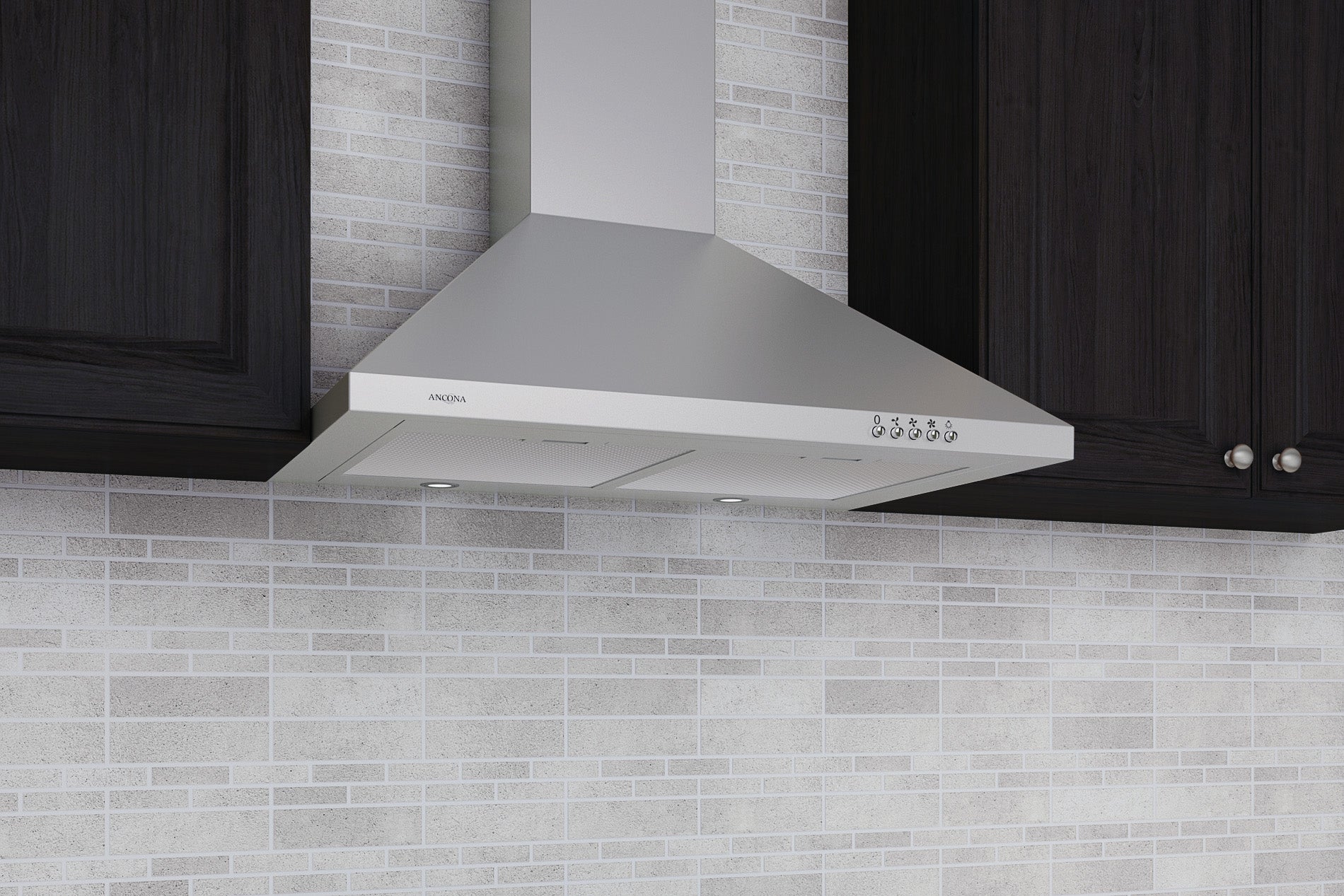 WPD430 30-Inch Stainless Steel Wall Mounted Pyramid Range Hood - Powerful Kitchen Ventilation for Smoke & Odor Removal - Perfect for Modern Home Cooking & Grilling