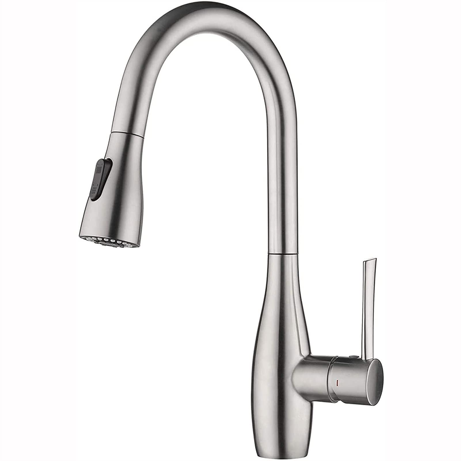 RenminRoad Stainless Steel Pull-Out Kitchen Faucet with Hot & Cold Water - Chrome Polished Reverse Osmosis Drinking Water Filter Tap for Sink, Splash-Proof Design for Washing Vegetables & Dish Cleaning (Perfect for Modern Kitchens & RO Systems)