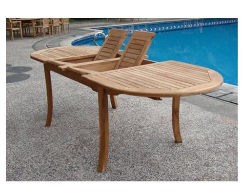 Premium Grade-A Teak Wood 6-Piece Dining Set - 118