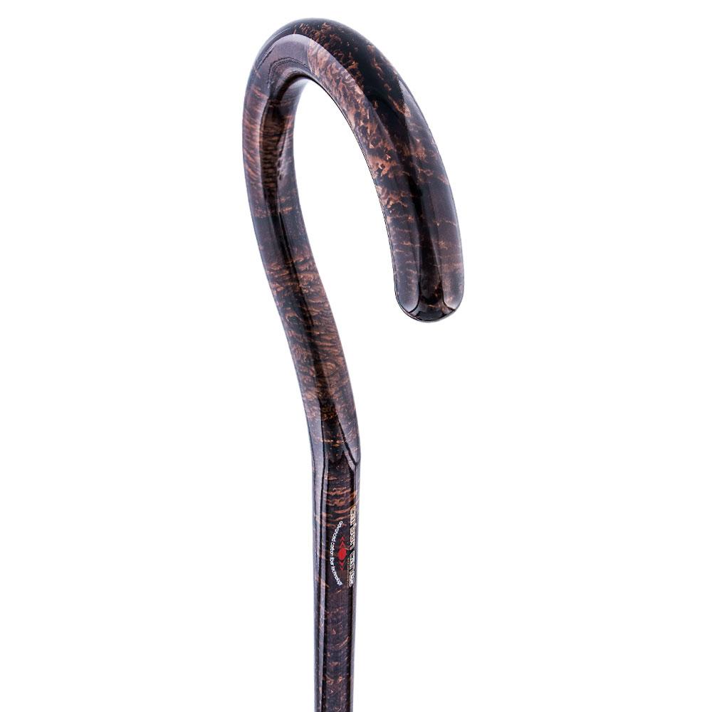 Carbon Fiber Folding Walking Cane - Lightweight Adjustable Travel Cane with Wood Grain Finish - Perfect for Hiking, Travel & Elderly Support