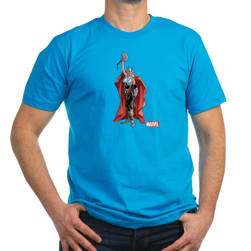 Marvel She Thor Graphic Fitted T-Shirt for Men - Superhero Comic Tee for Casual Wear & Cosplay