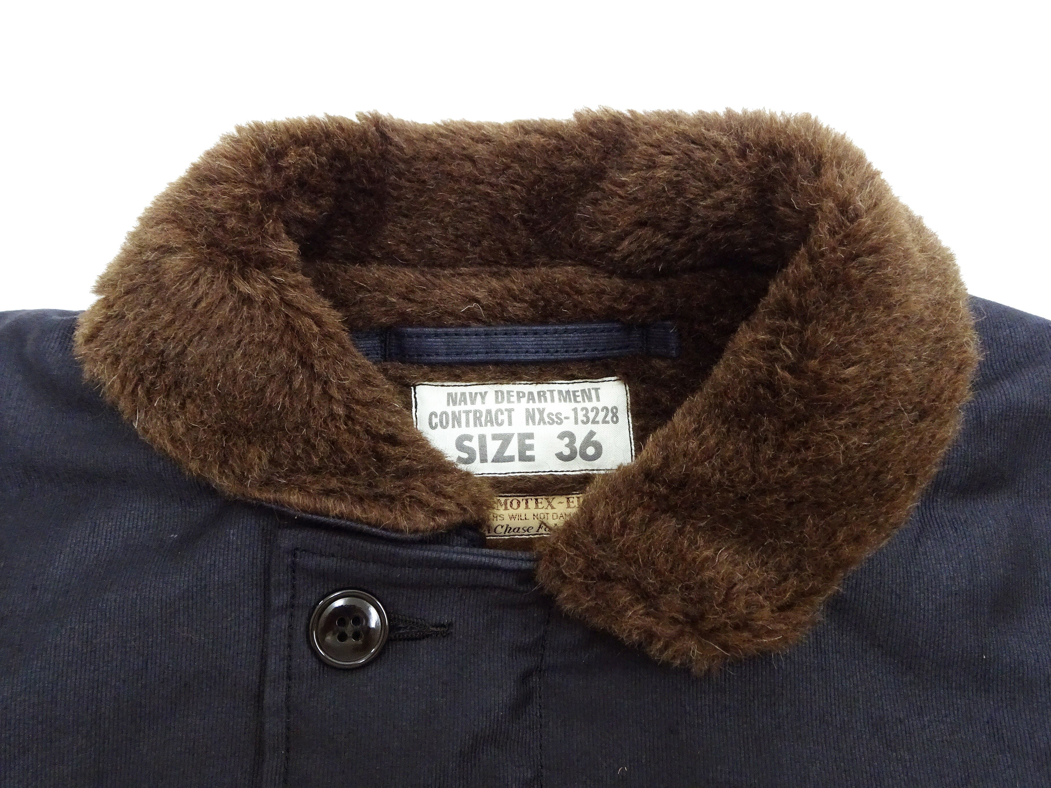 Buzz Rickson Men's US Navy N-1 Deck Jacket Reproduction - Vintage Military Style Navy Blue Jacket BR15340 | Perfect for Cold Weather, Outdoor Activities & Military Enthusiasts