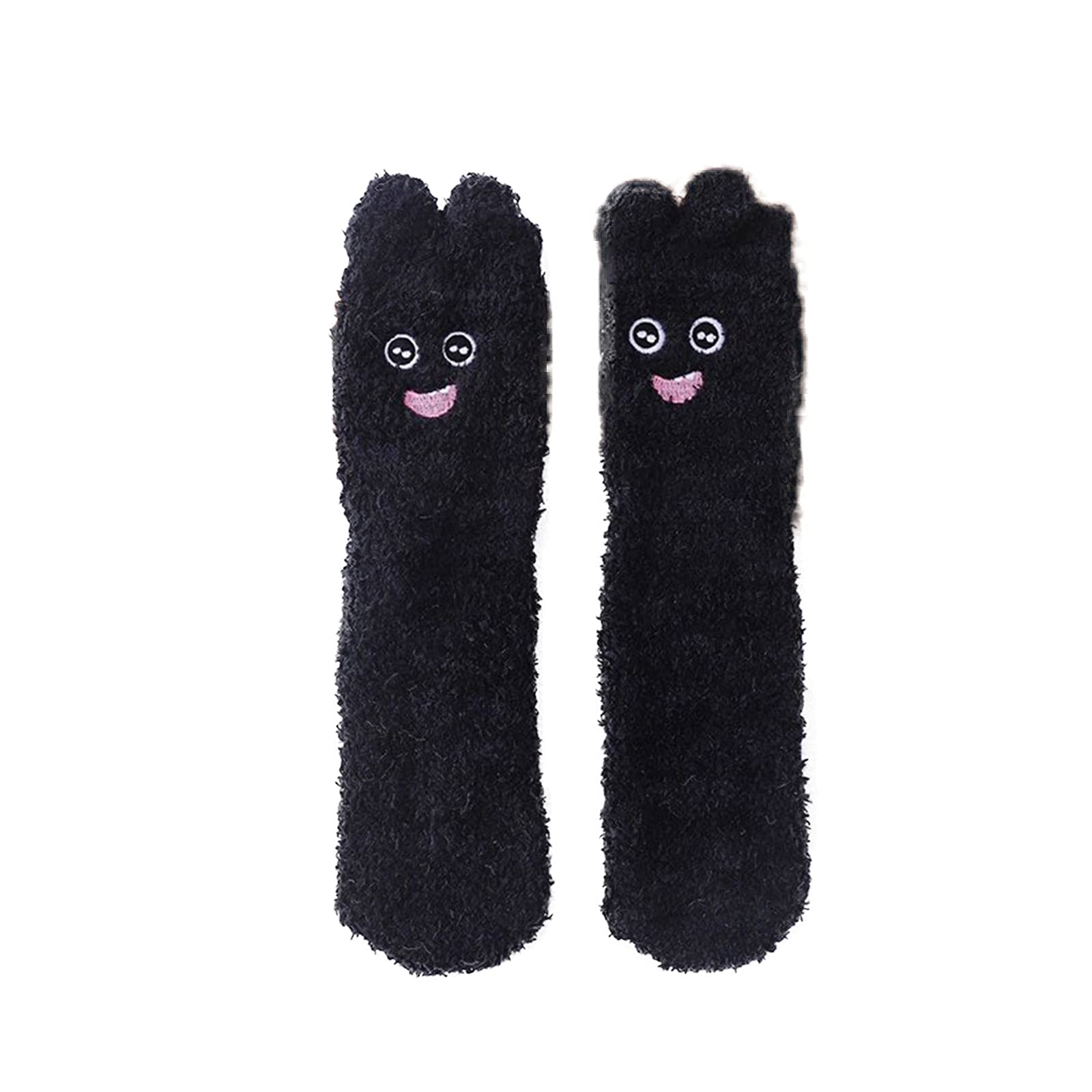 Cozy Fuzzy Socks for Women & Teens - Cute Animal Print Winter Socks with Dog & Cat Designs - Super Warm Fluffy Slipper Socks for Home, Lounge & Cold Weather Comfort