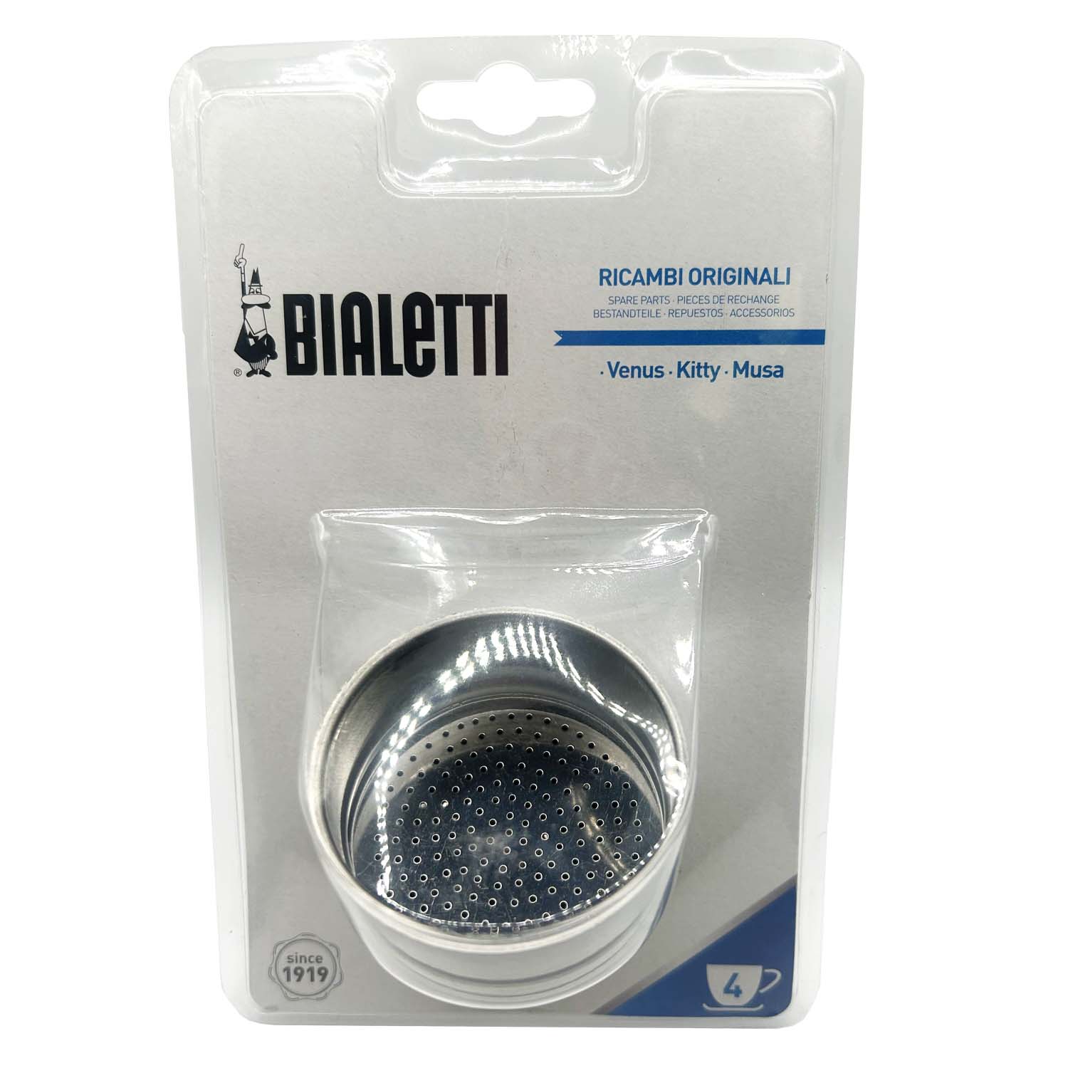 Bialetti SS 4 Cup Moka Pot Replacement Funnel - CF303447CAD 006 - Perfect for Espresso Brewing at Home or Office