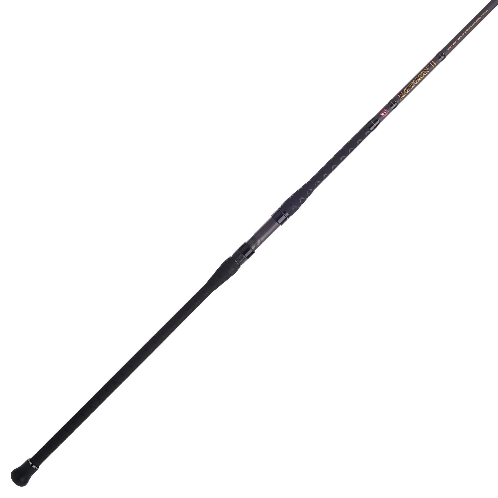 Battalion™ II Spinning Fishing Rod - Lightweight Graphite Freshwater & Saltwater Fishing Pole for Bass, Trout, and Walleye - Perfect for Shore Fishing, Boat Angling, and Kayak Adventures